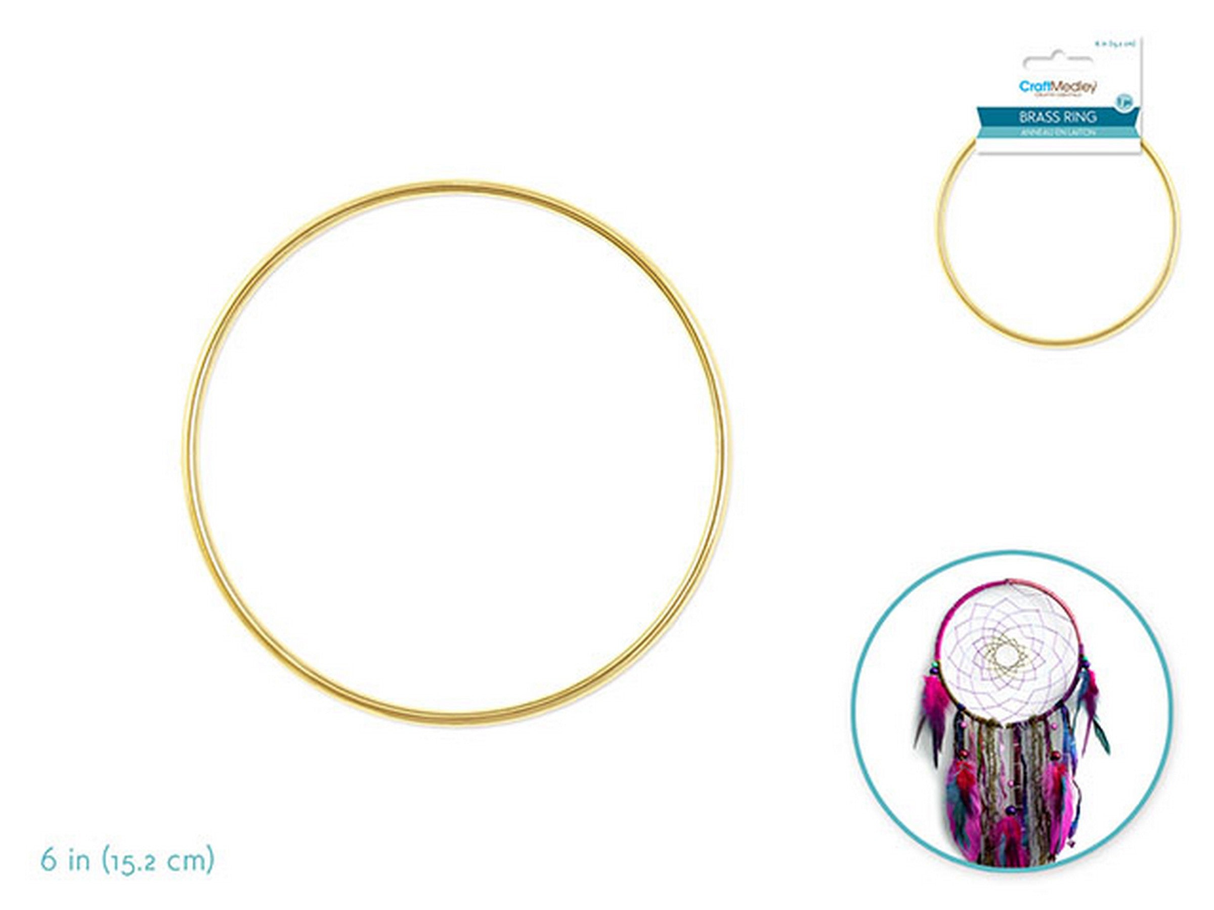 Craft Medley Brass Ring 6in