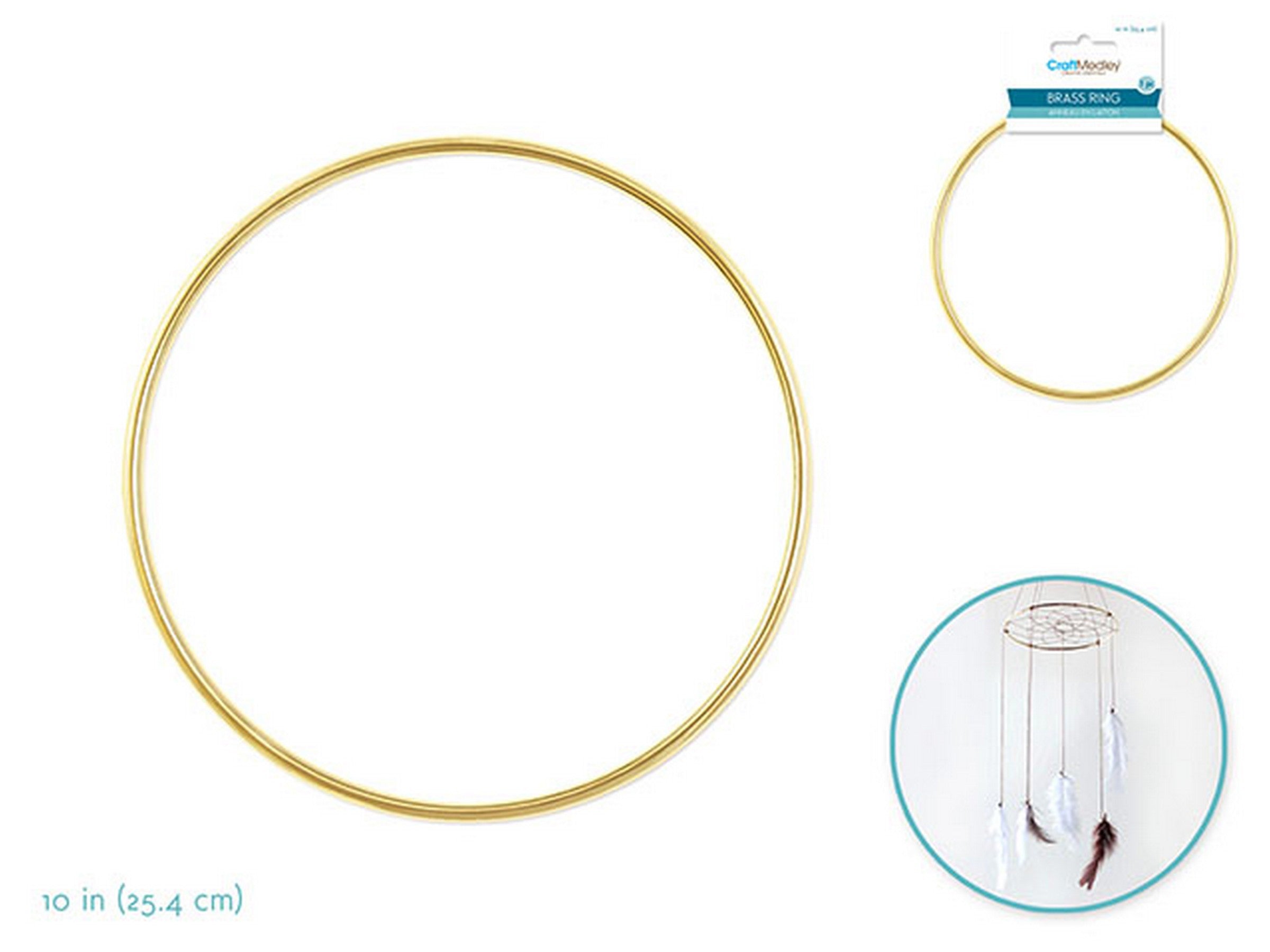 Craft Medley Brass Ring 10in
