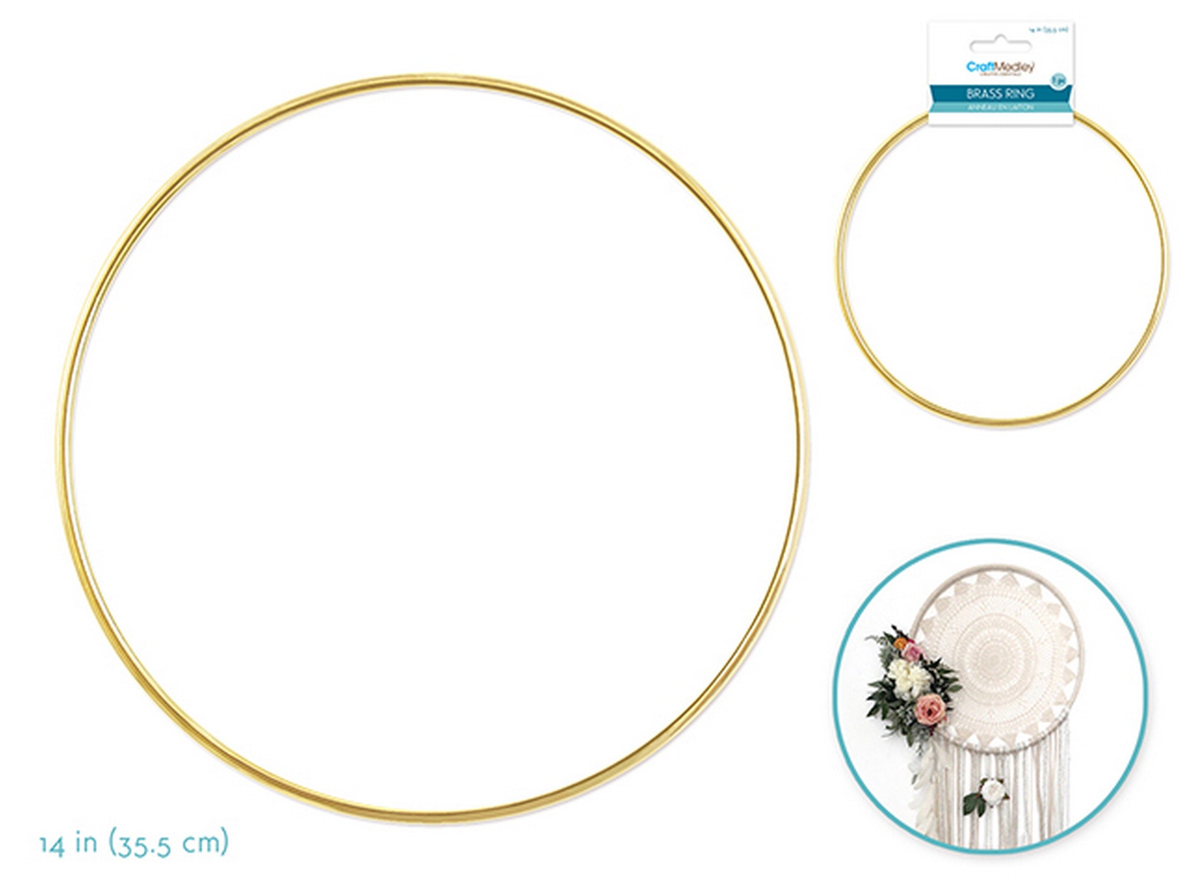 Craft Medley Brass Ring 14in