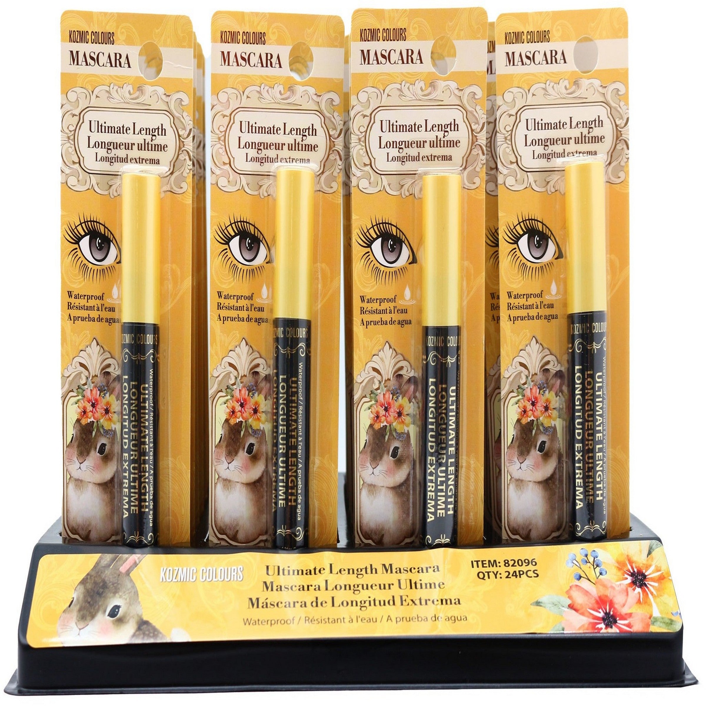 Kozmic Colours Black Ultimate Lenght Mascara - Cruetly Free - Sold Separately 0.31oz (8g)