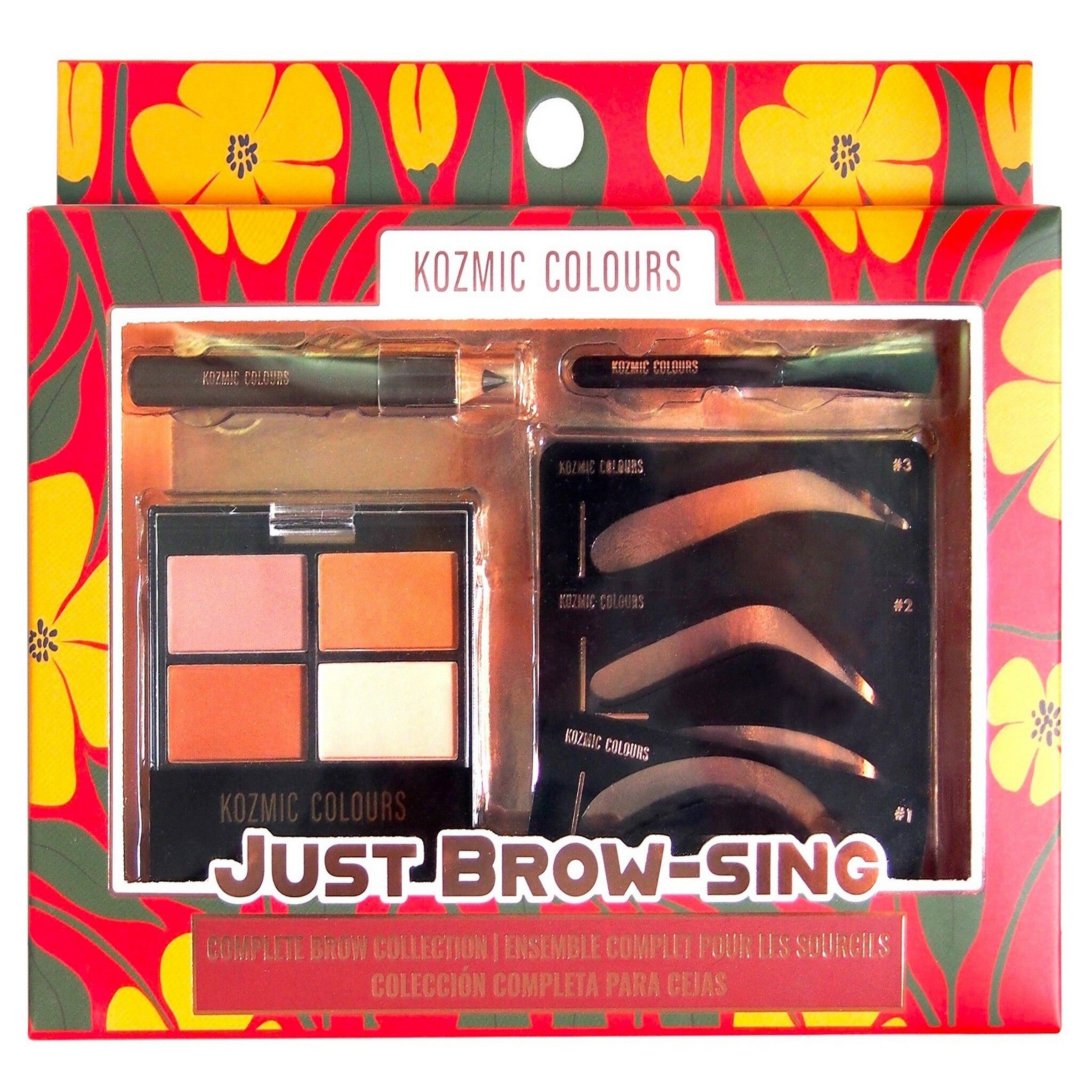 Kozmic Colours Complete Brow Collection 9pcs - Cruetly Free