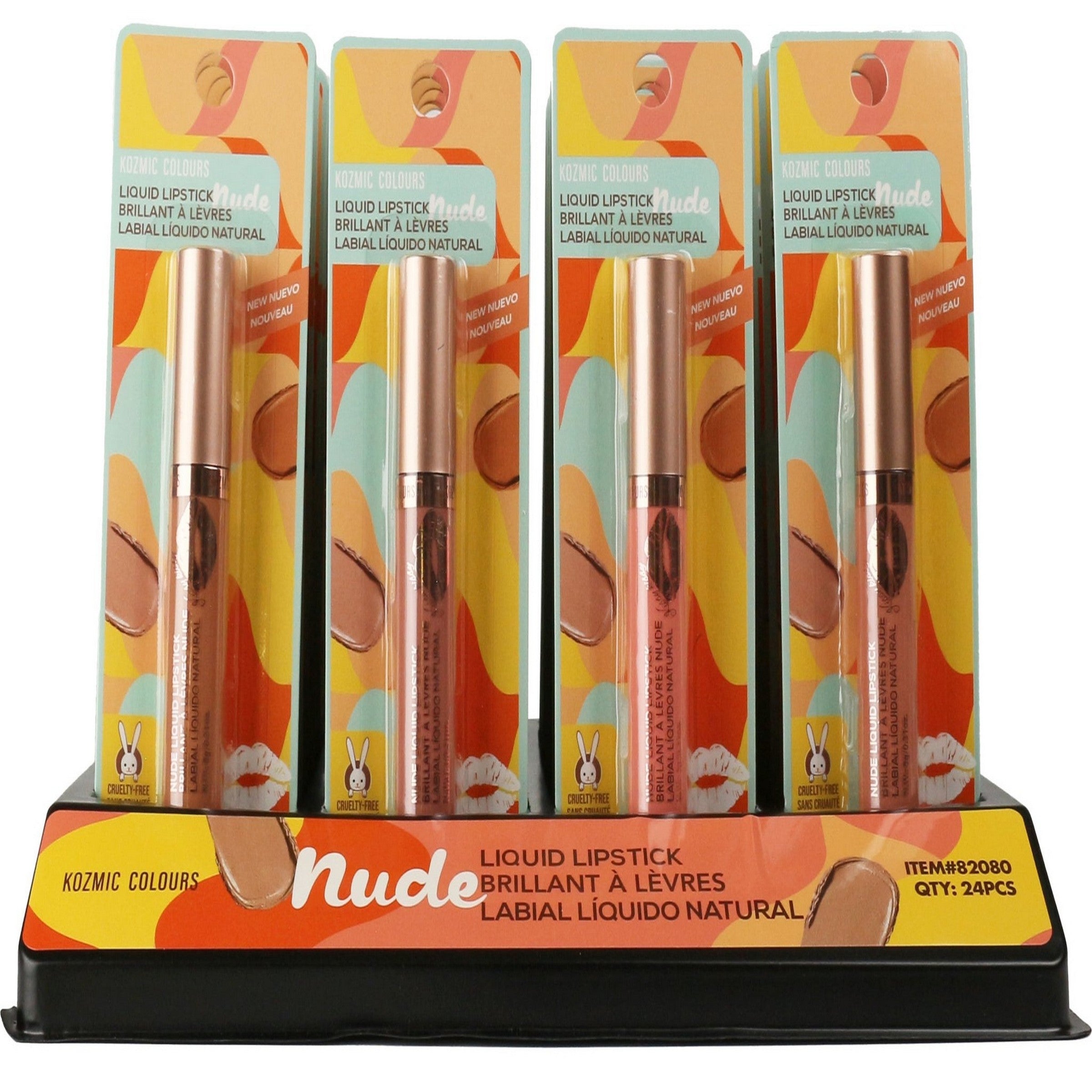 Kozmic Colours Nude Liquid Lipstick - Cruetly Free - Sold Separately 0.31oz (8g)