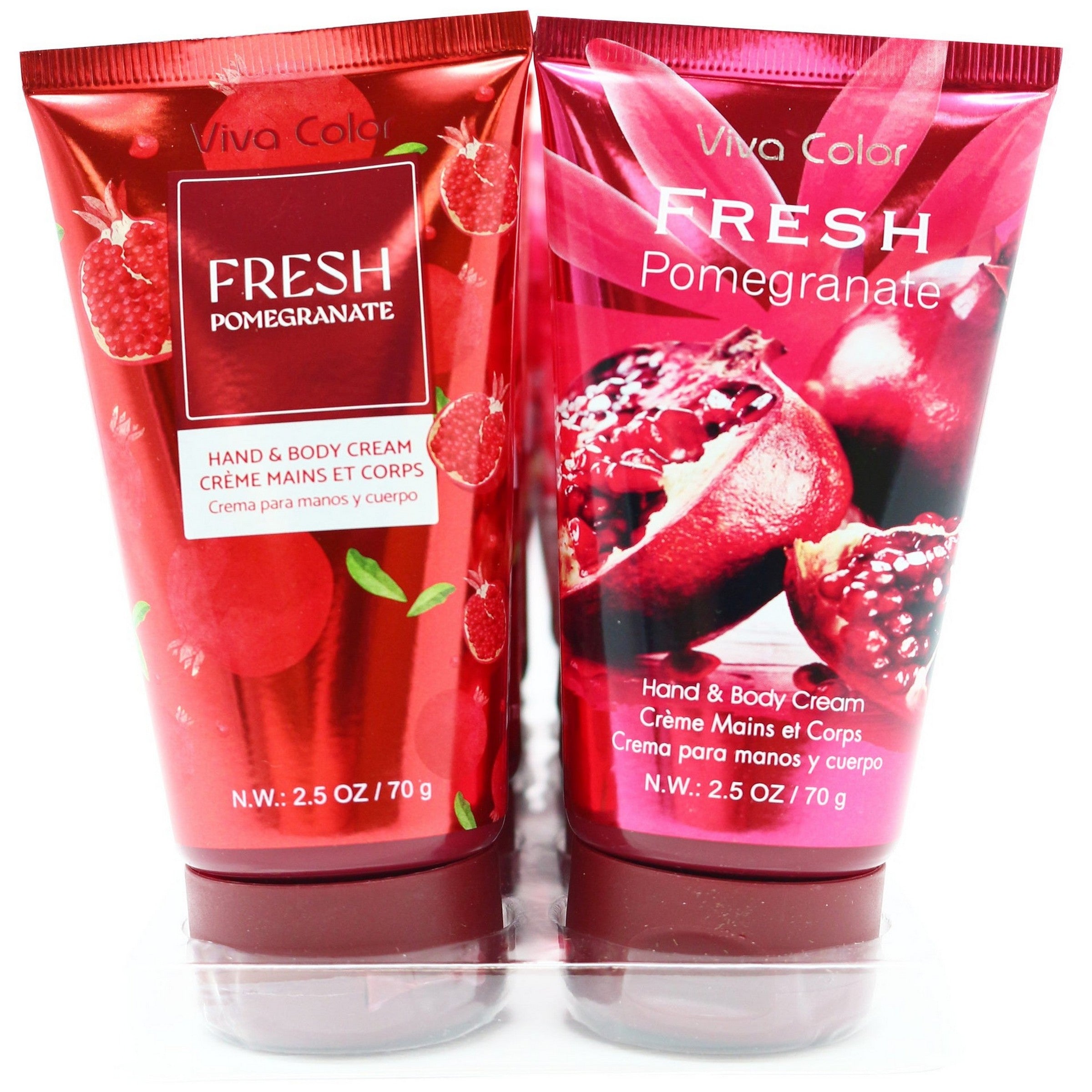 Viva Color Hand and Body Cream - Fresh Pomegranate - Sold Separately 2.5oz (70g)  VRT