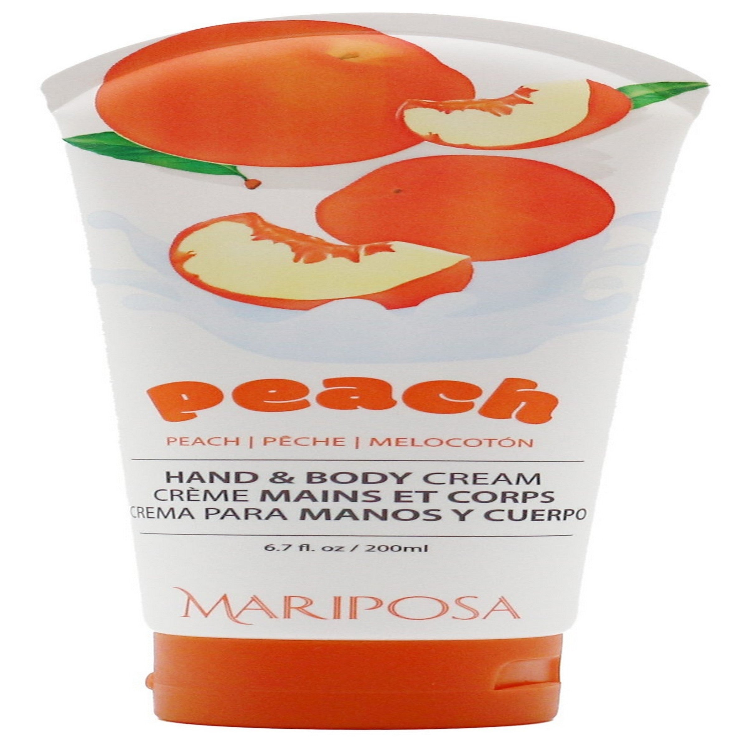 Mariposa Hand and Body Cream - Peach 6.7oz (200ml)