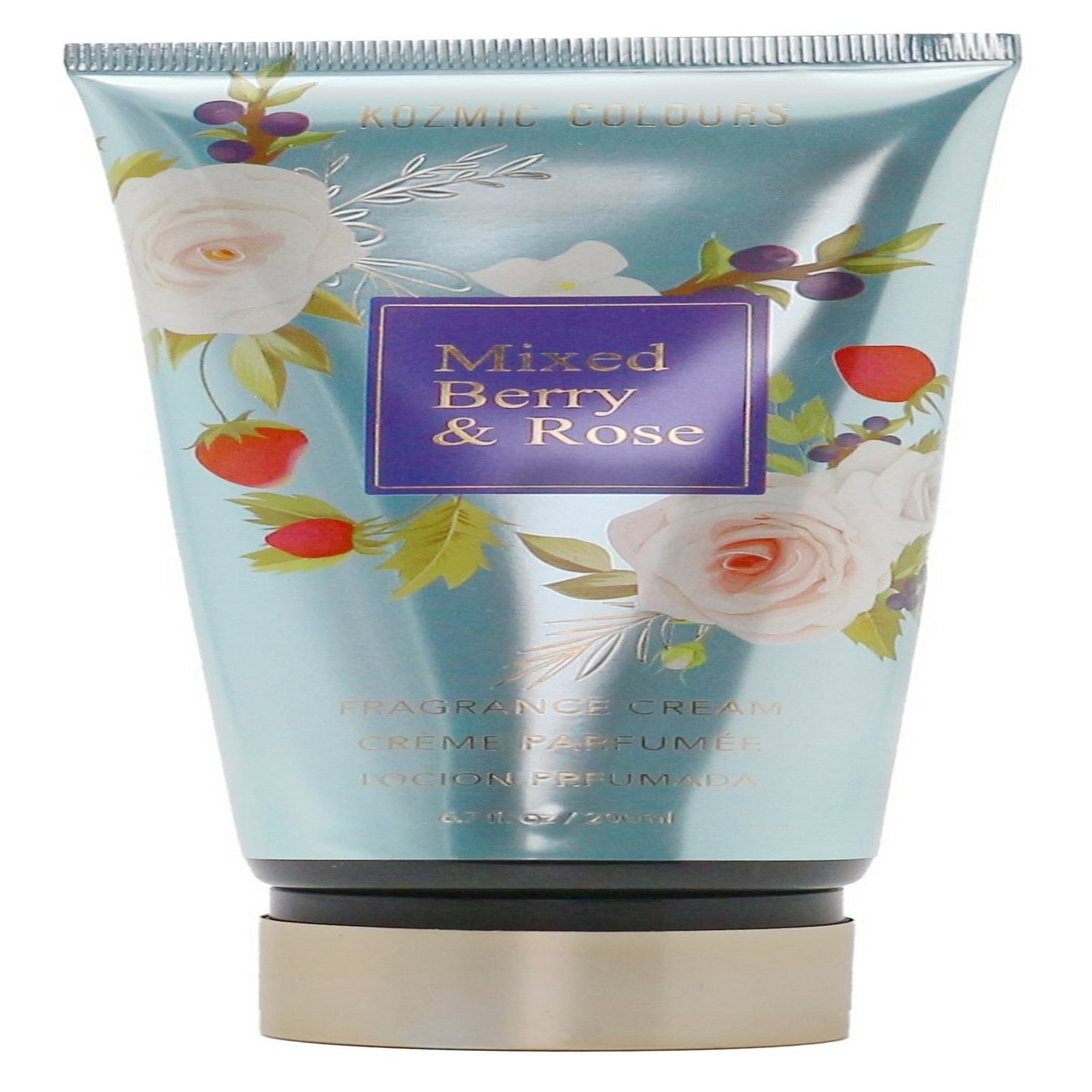 Kozmic Colours Hand and Body Cream - Mixed Berries and Rose 6.7oz (200ml)