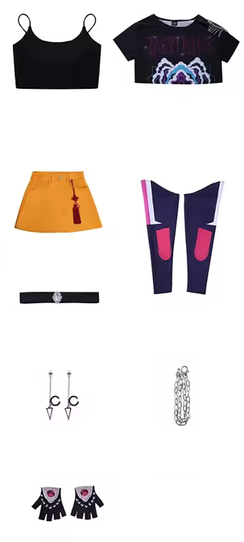 K-POP Demon Hunters – Ensemble de costume Mira avec accessoires pour adulte
