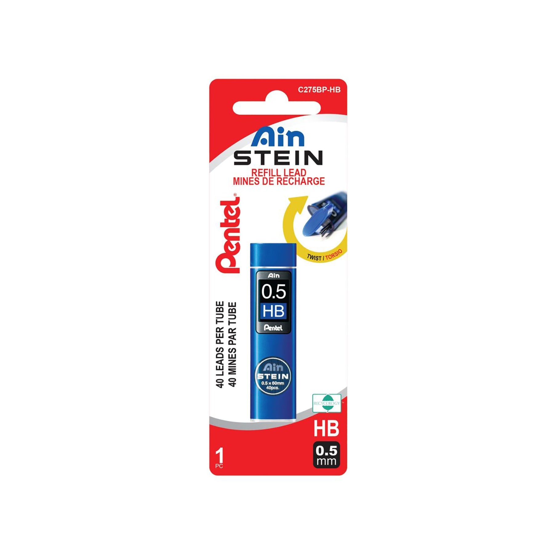 Pentel Ain Stein 40 Refill HB Leads 0.5mm