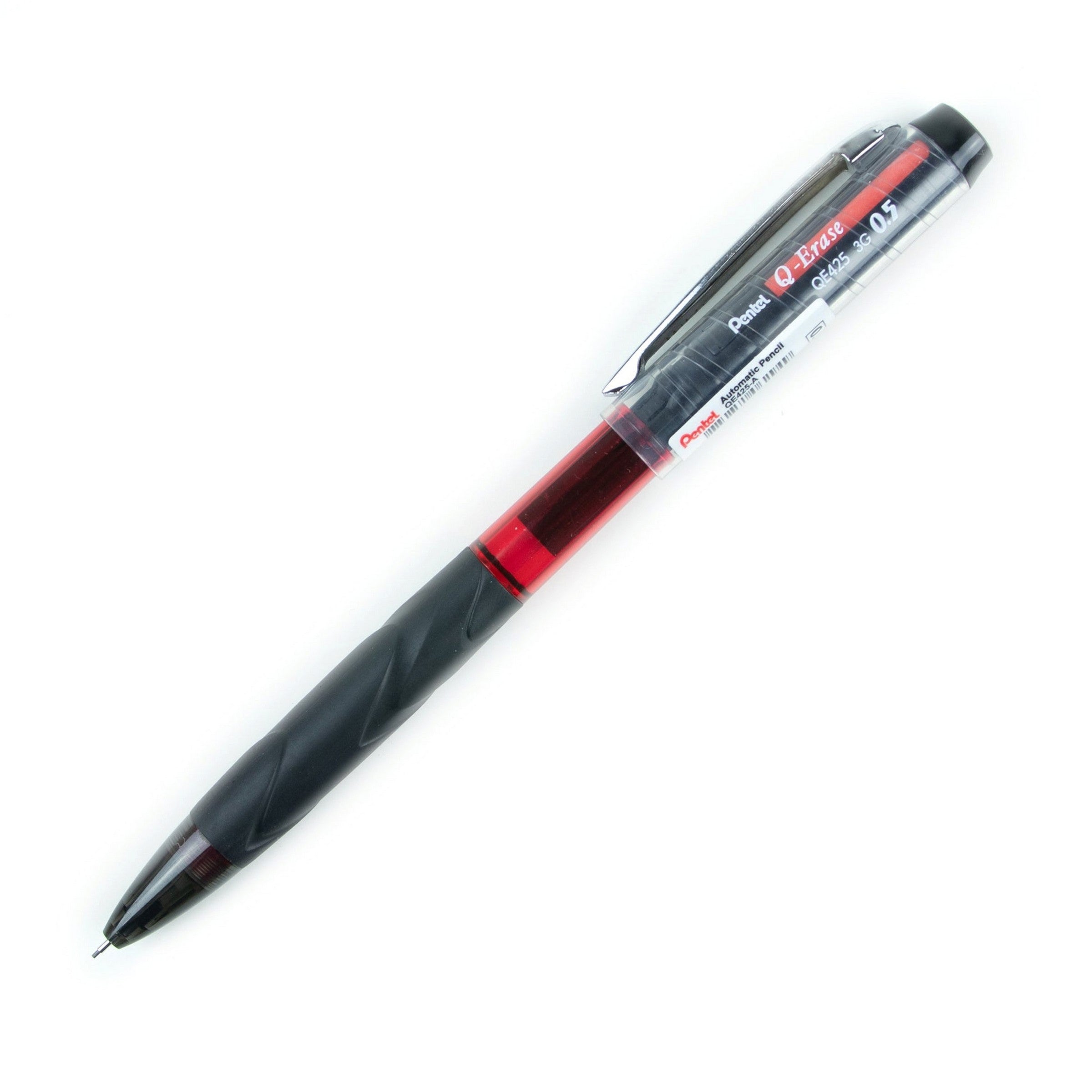 Pentel Q-Erase Black Barrel Mechanical Pencil 0.5mm