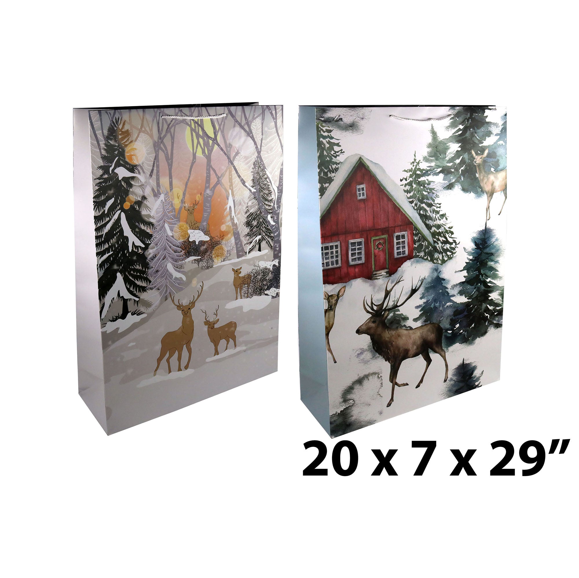 Christmas Giant Matte Gift Bag 20x7x29in VRT