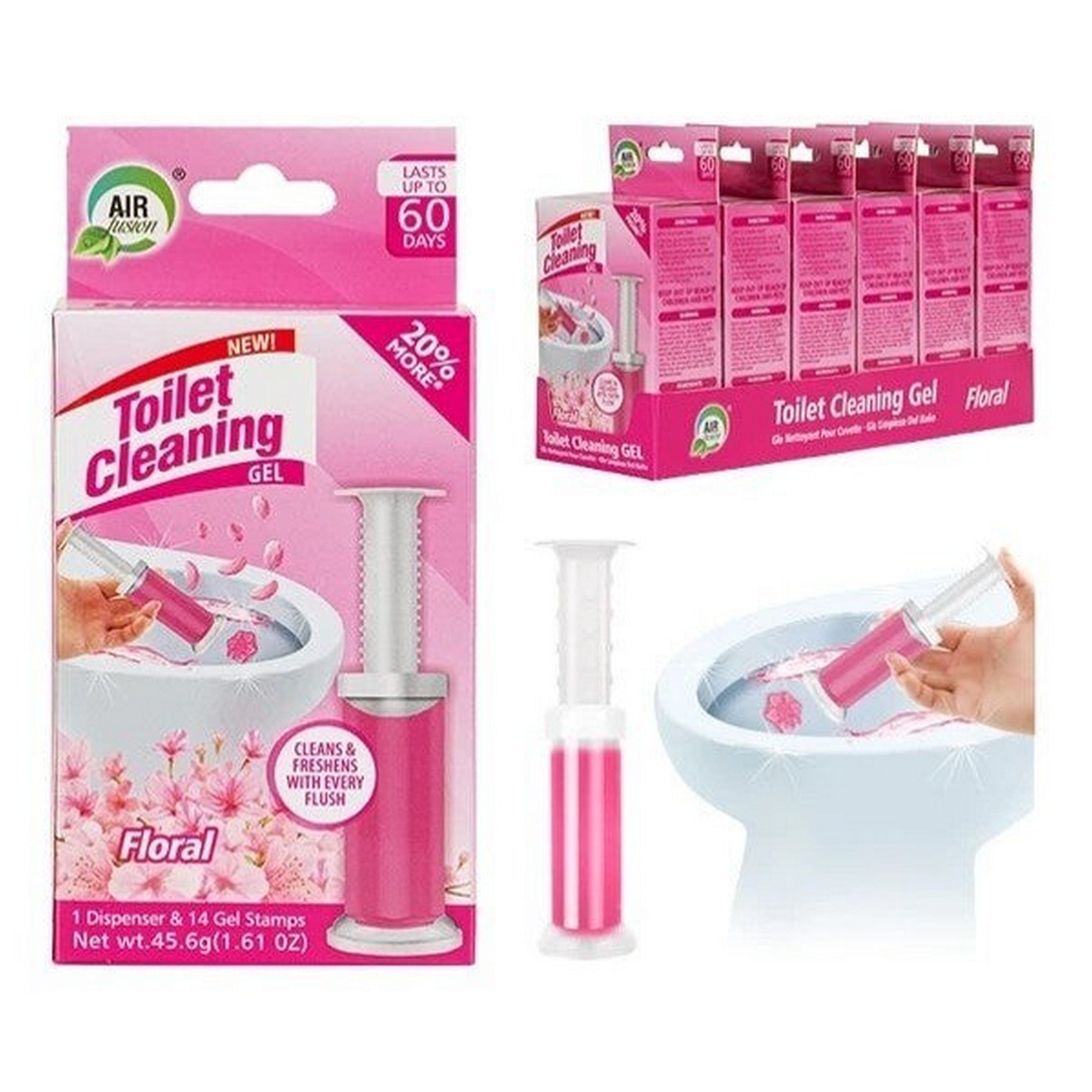 Air Fusion Toilet Cleaning Gel - Floral 1.6oz