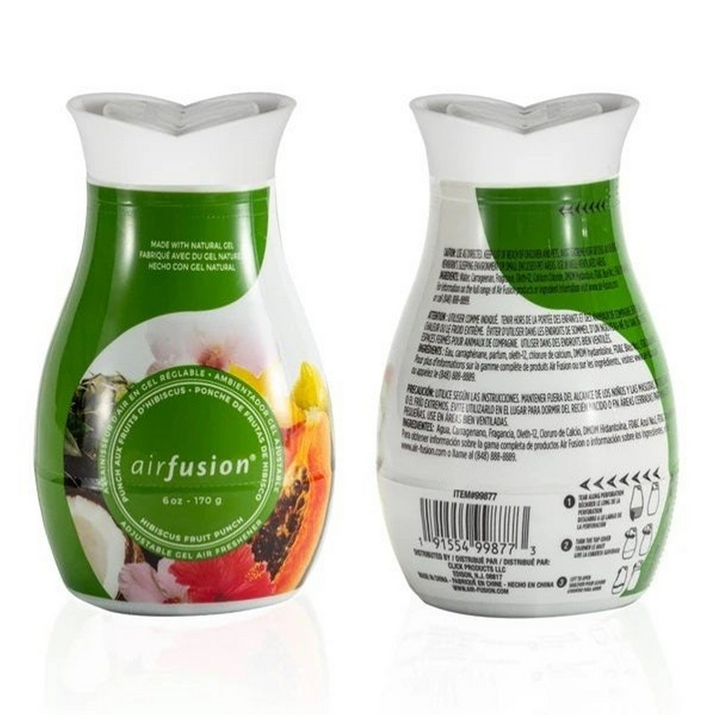 Air Fusion Adjustable Gel Air Freshener - Cotton Vanilla Sky 6oz