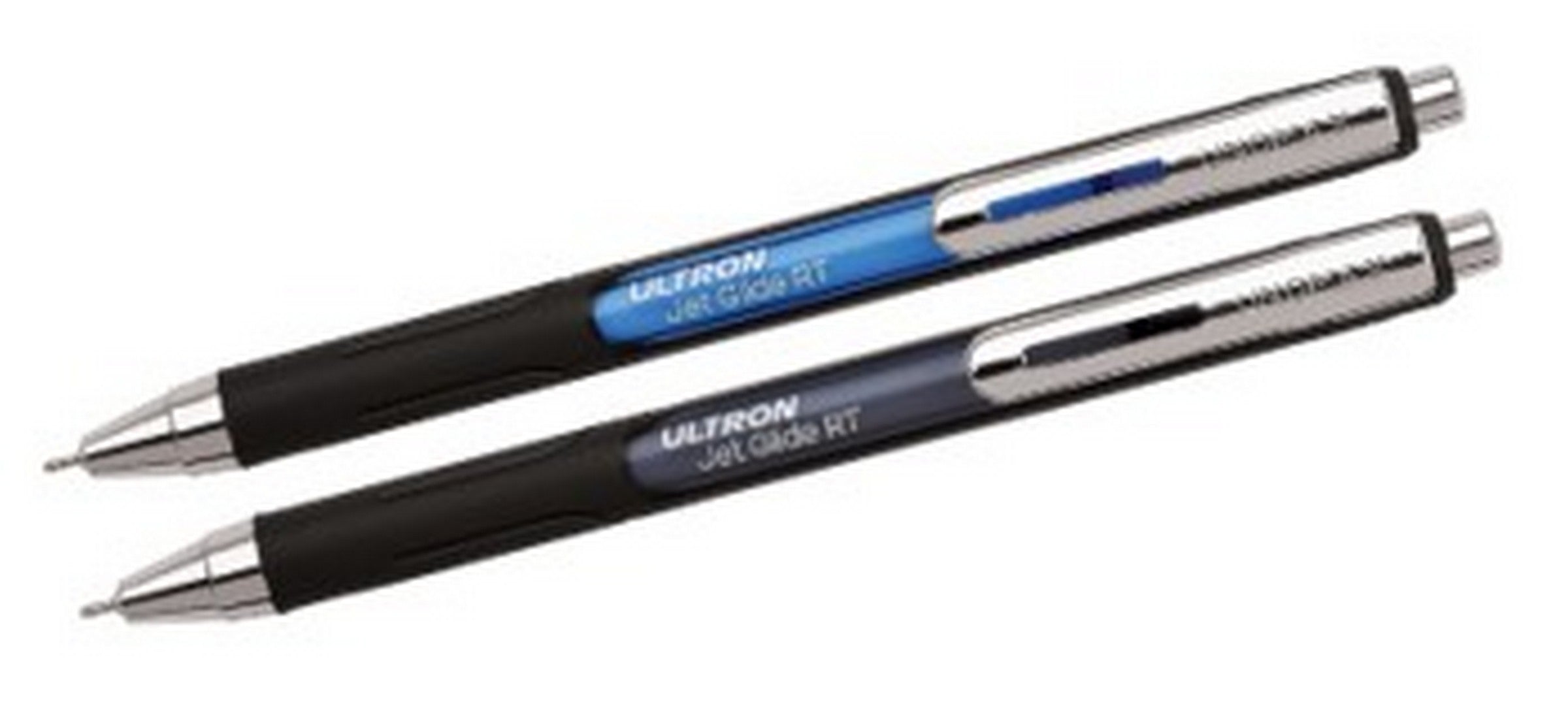 Unomax Jet Glide 2 Retractable Semi Gel Blue Ink Pens - Rubber Coated Body 0.7mm