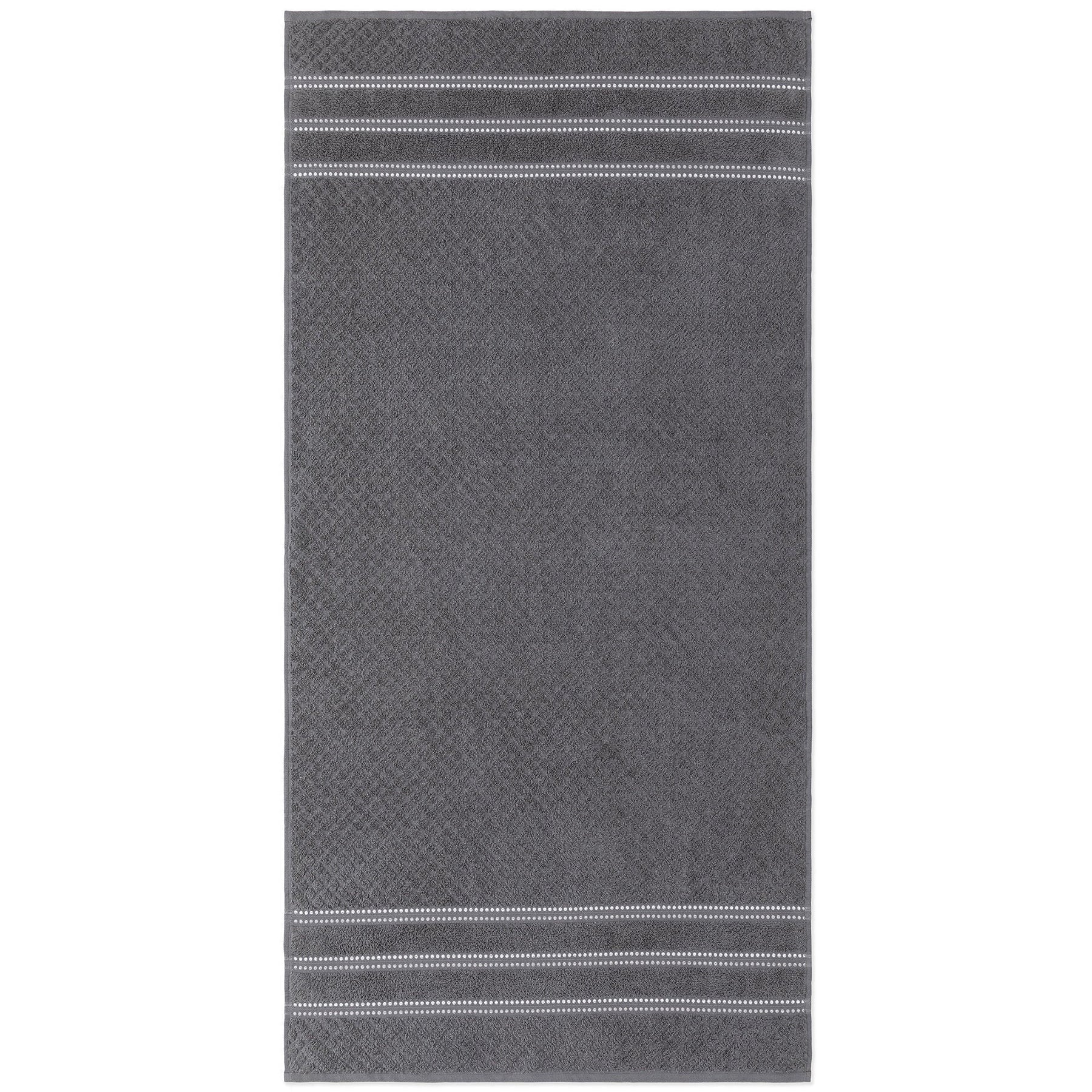 Ambiance Collection Terry Bath Towel 100% Cotton - Charcoal 24x50in