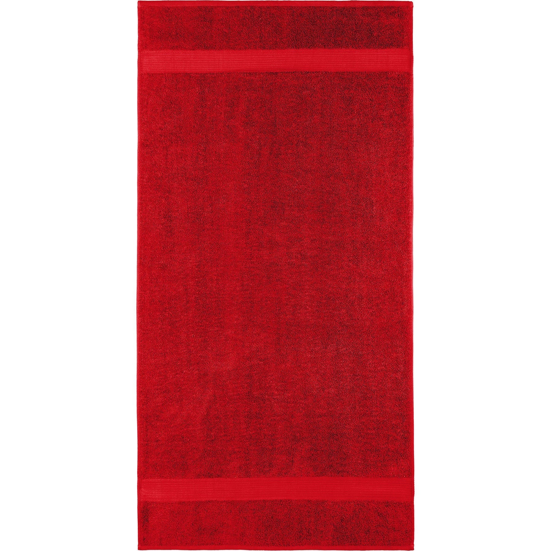 Allure Collection Dobby Border Bath Towel 100% Cotton - Red 25x50in