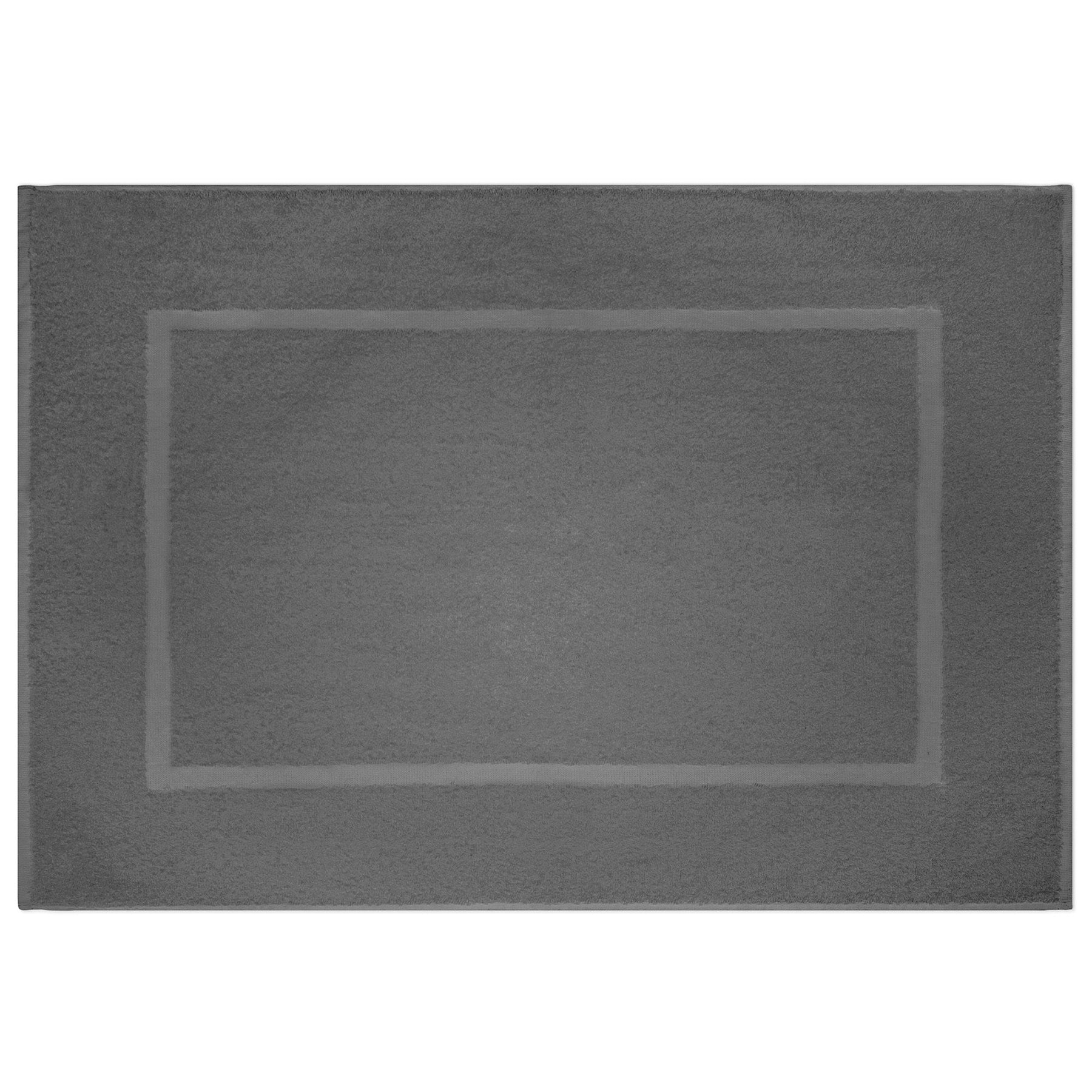 Allure Collection Bath Mat 100% Cotton - Charcoal 20x30in