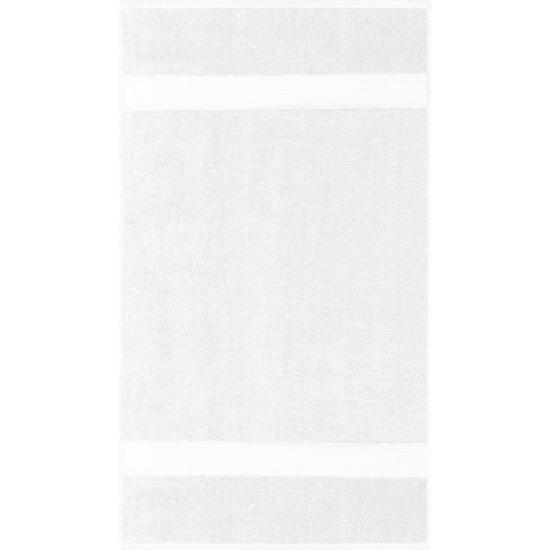 Allure Collection Dobby Border Hand Towel 100% Cotton - White 16x28in