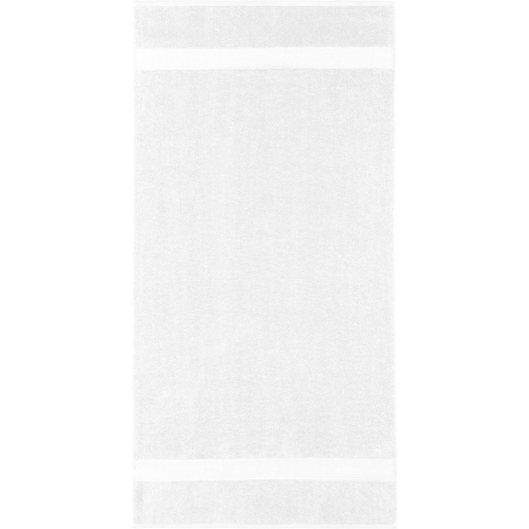 Allure Collection Dobby Border Bath Towel 100% Cotton - White 25x50in
