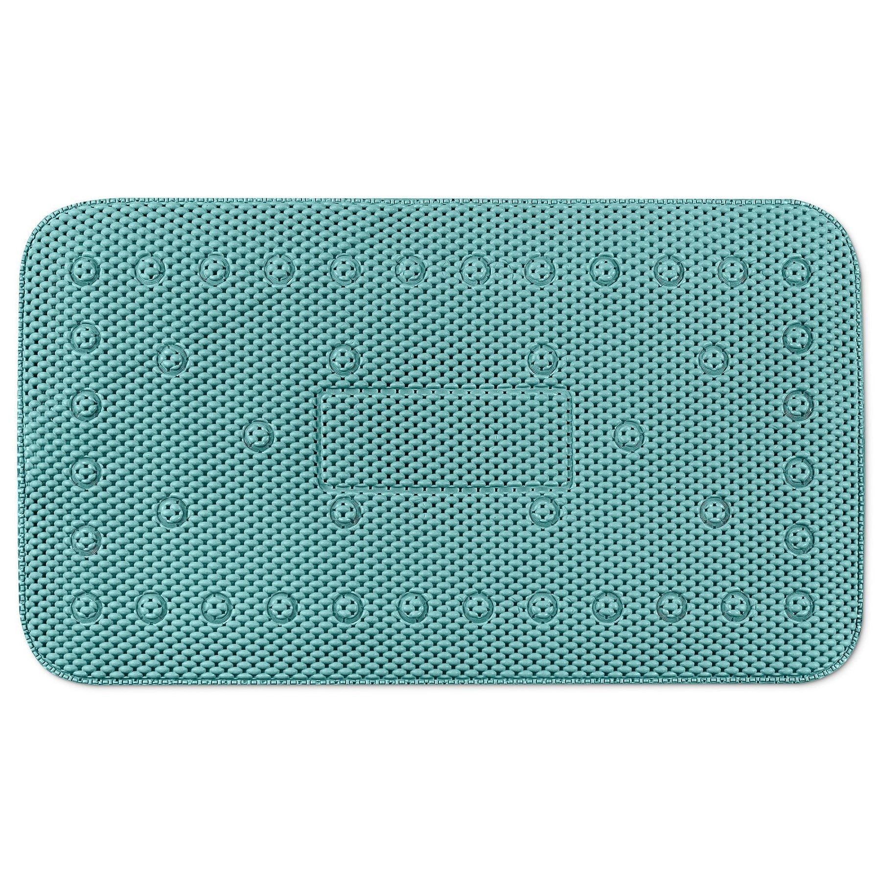 Non-slip 100% Pvc Tub Mat - Aqua 15.7x27.5in