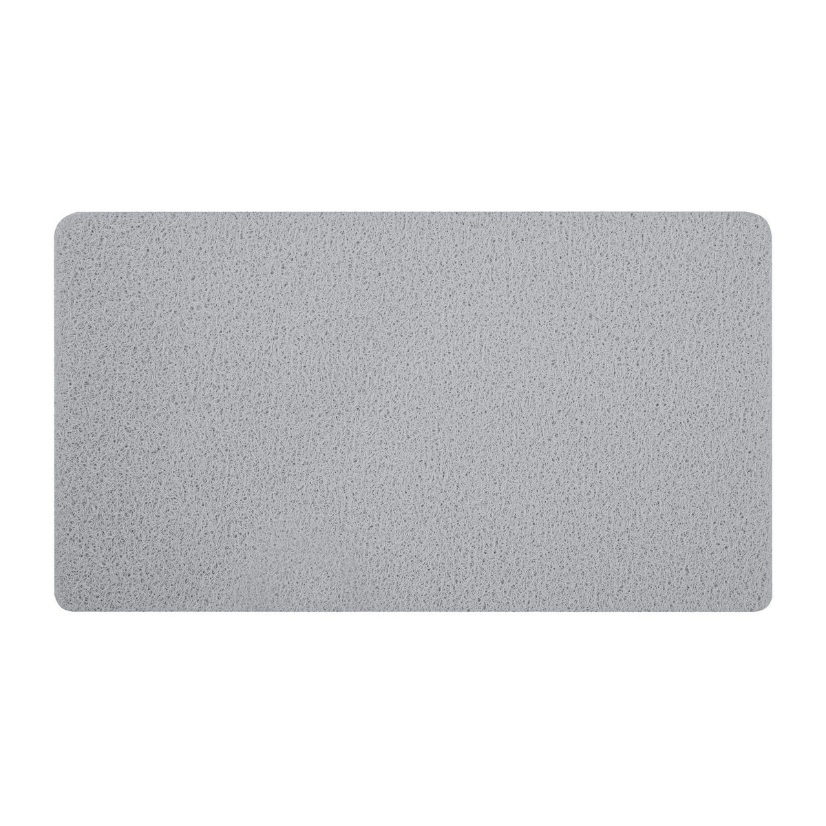 Anti-slip Textured Tub Mat 100% Polyvinyl Chloride - Light Grey 15x27in