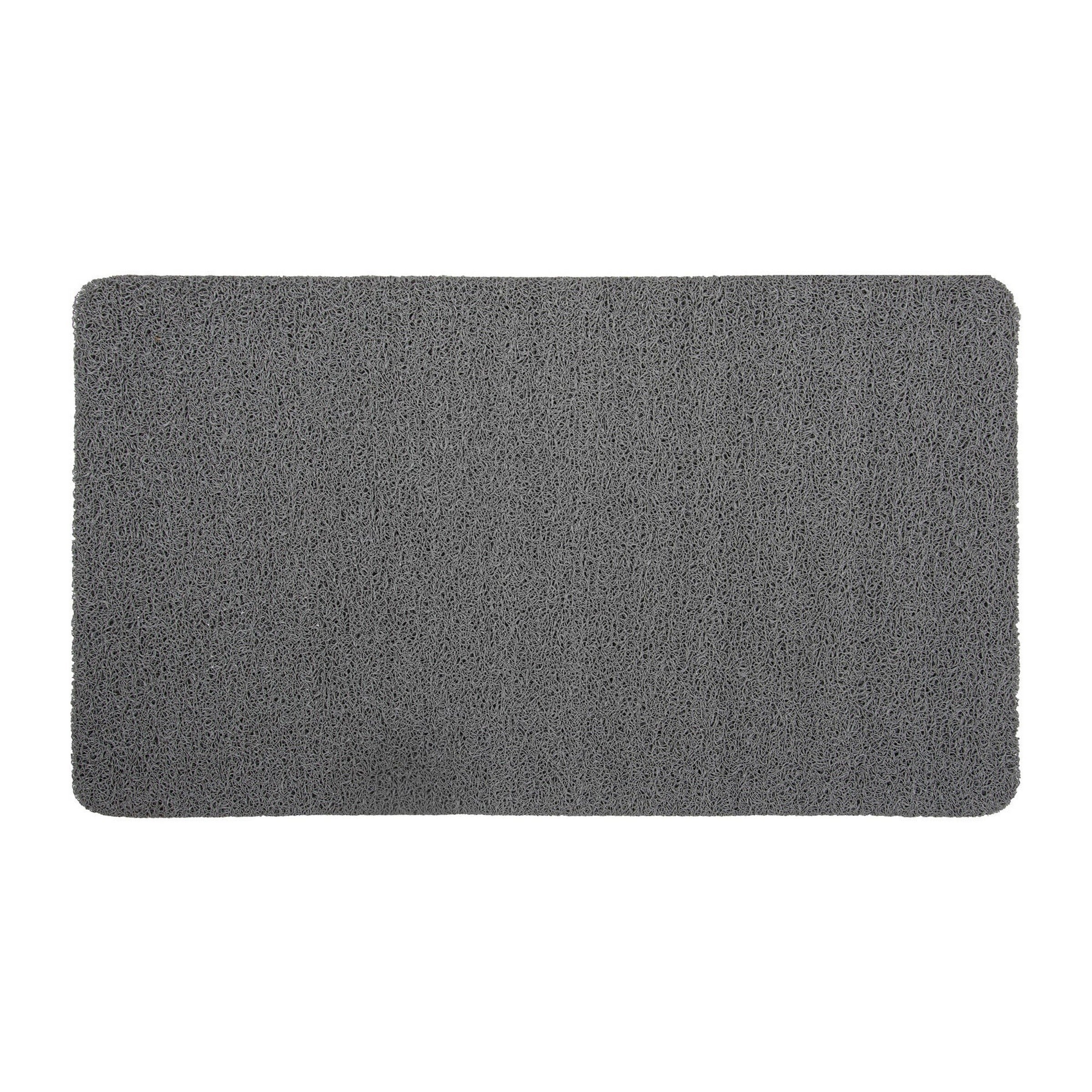 Anti-slip Textured Tub Mat 100% Polyvinyl Chloride - Charcoal 15x27in