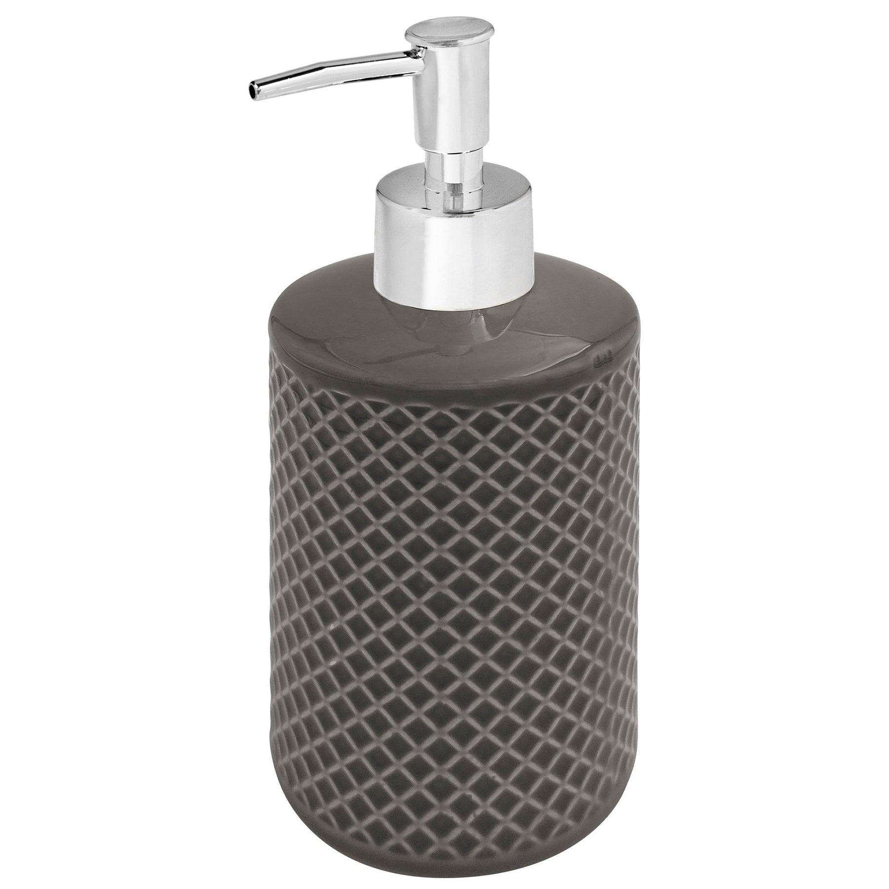 Textured Ceramic Soap Pump - Charcoal 420ml