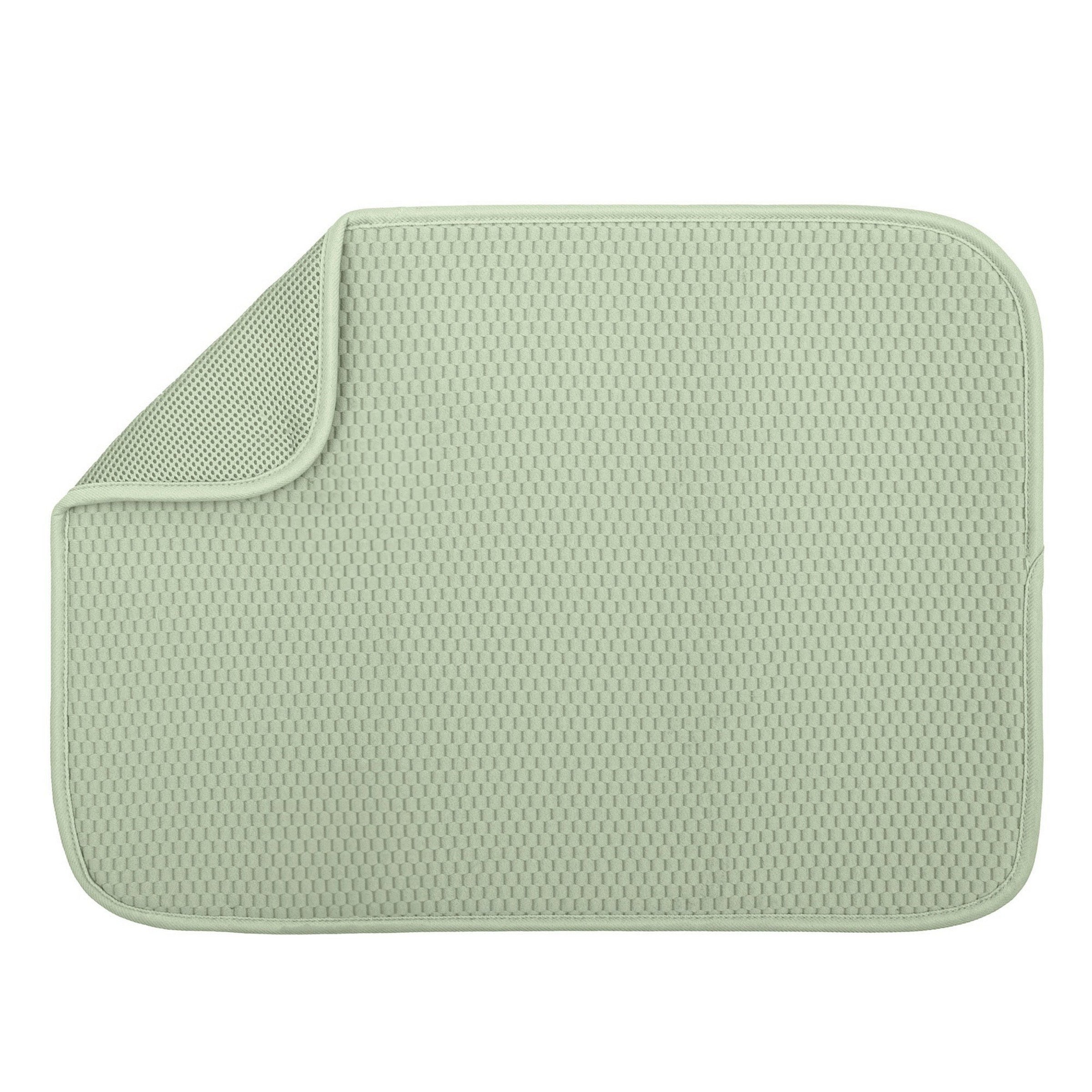 Knit Solid Dish Drying Mat - Sage 15x20in