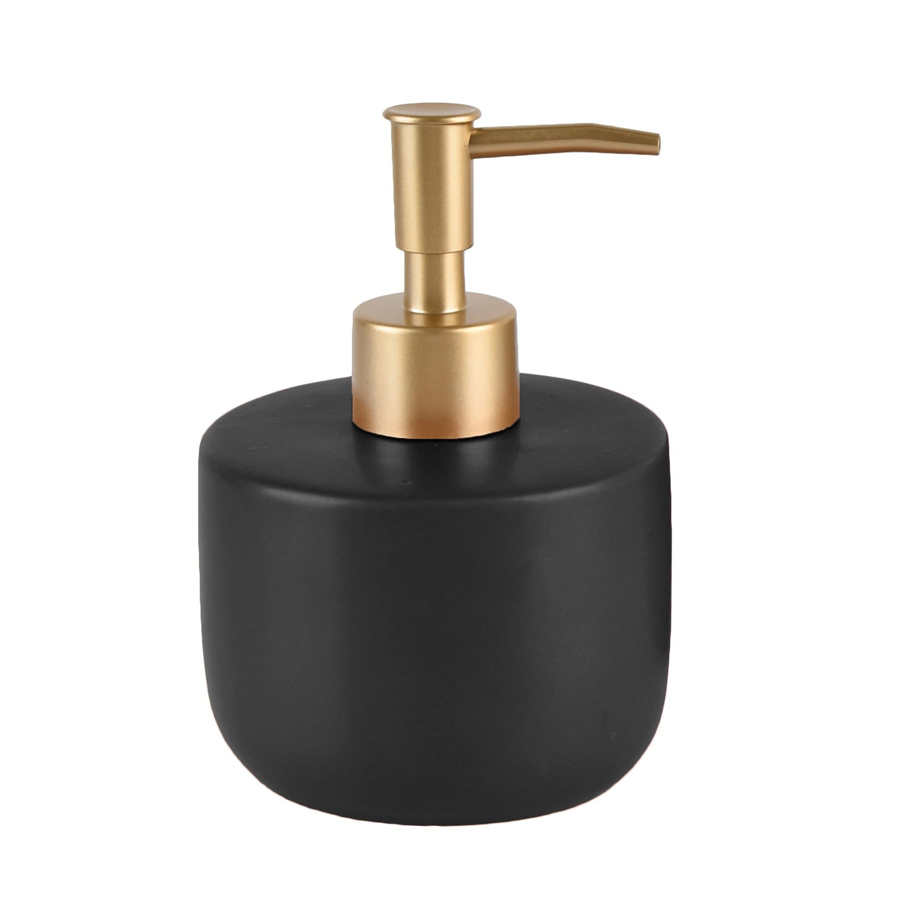 Rounded Base Black Ceramic Soap Pump 300ml