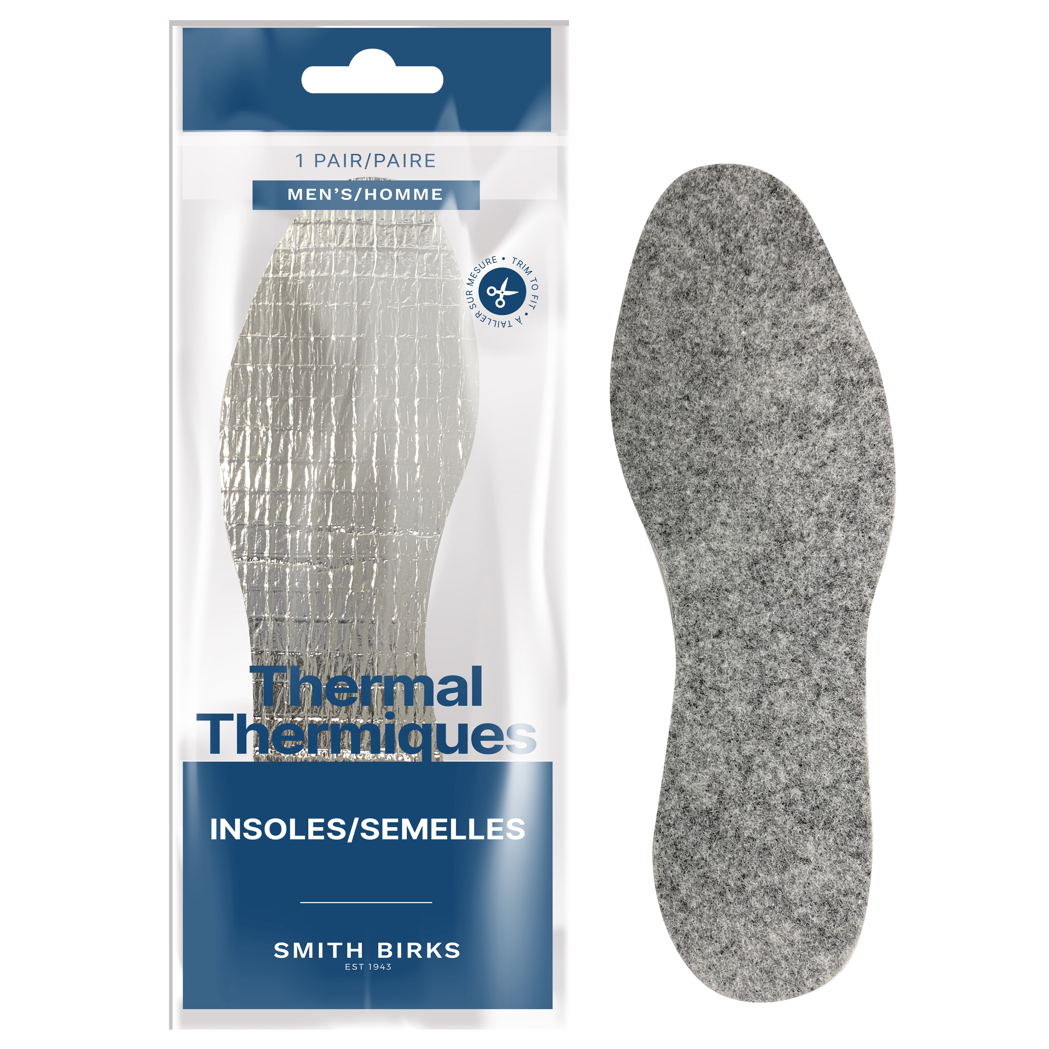 Smith Birks 1 Pair Thermal Insoles - Men One Size