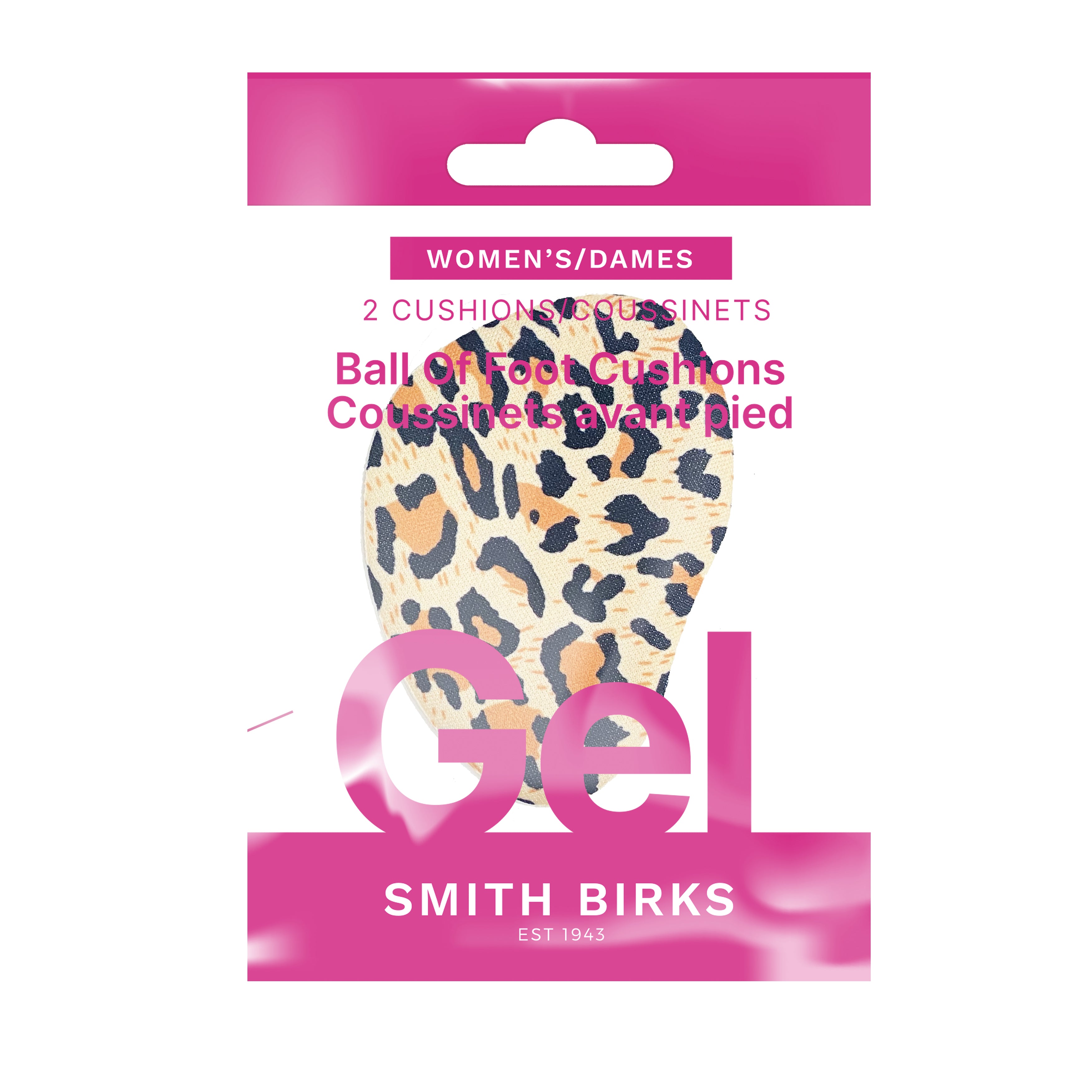 Smith Birks 2 Ball of Foot Gel Cushions Printed Leopard - Women