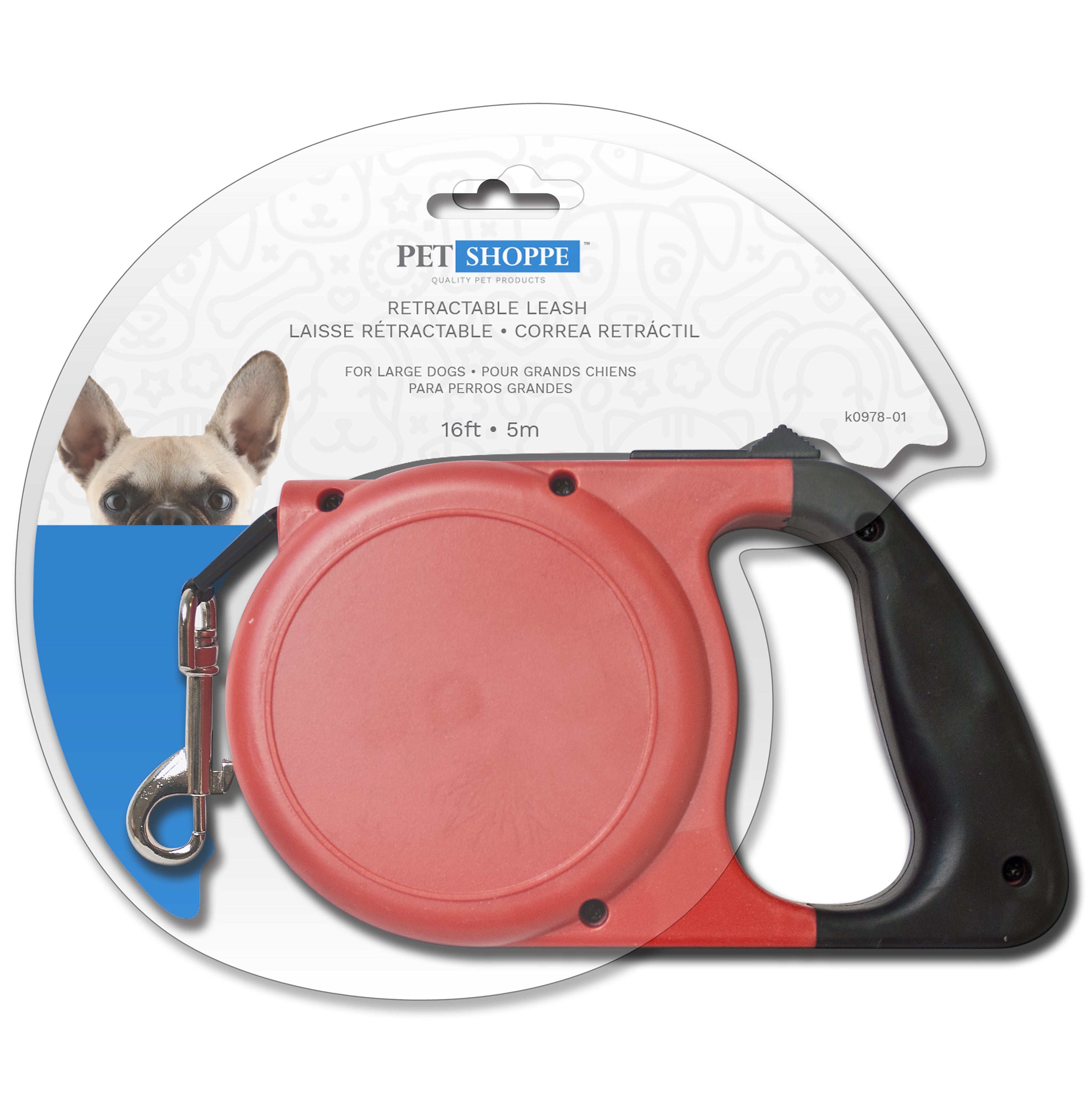 Pet Shoppe Dog Retractable Leash for Large Dogs 16ft