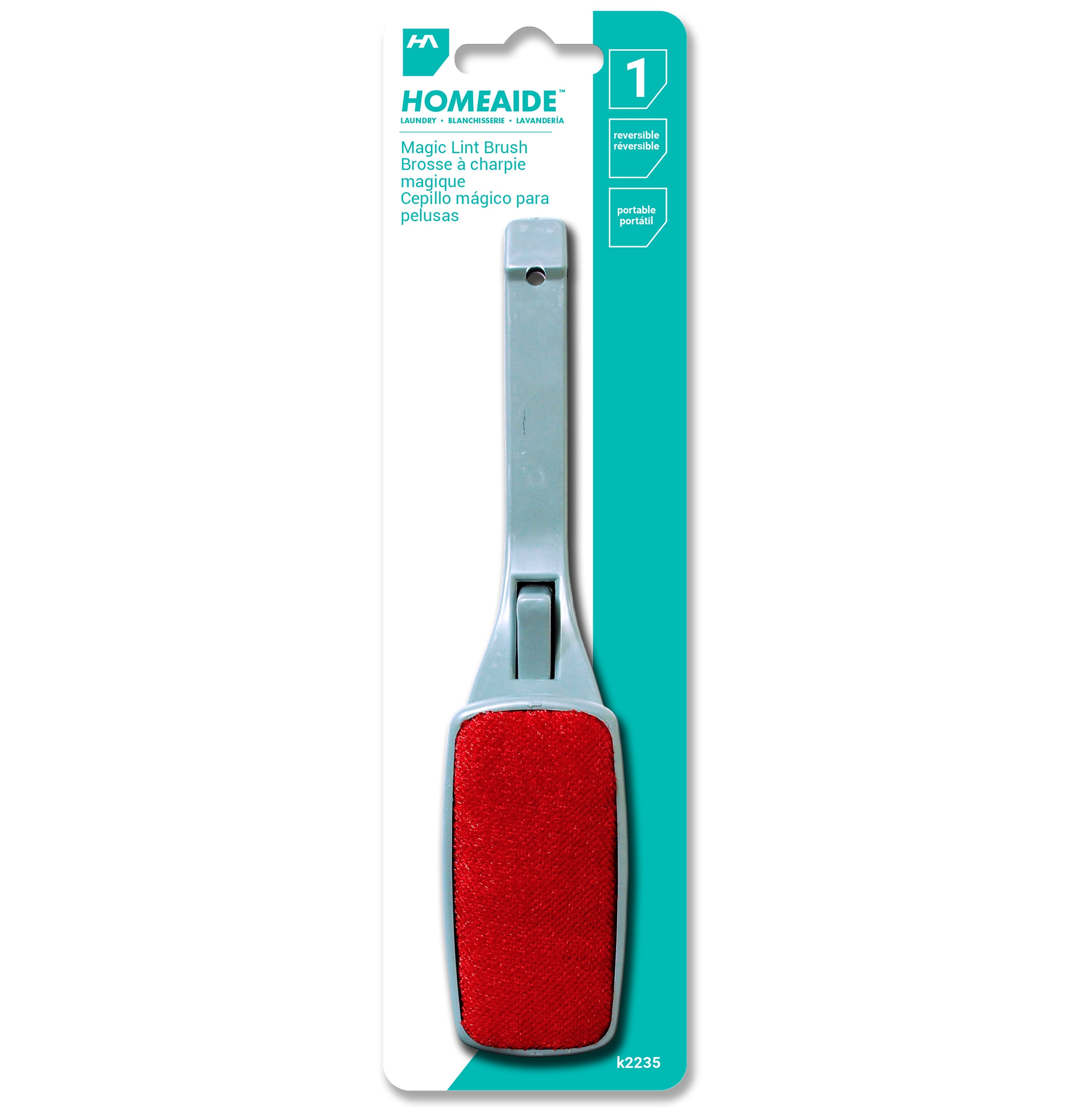 Homeaide Laundry Reversible Magic Lint Brush 10.5in
