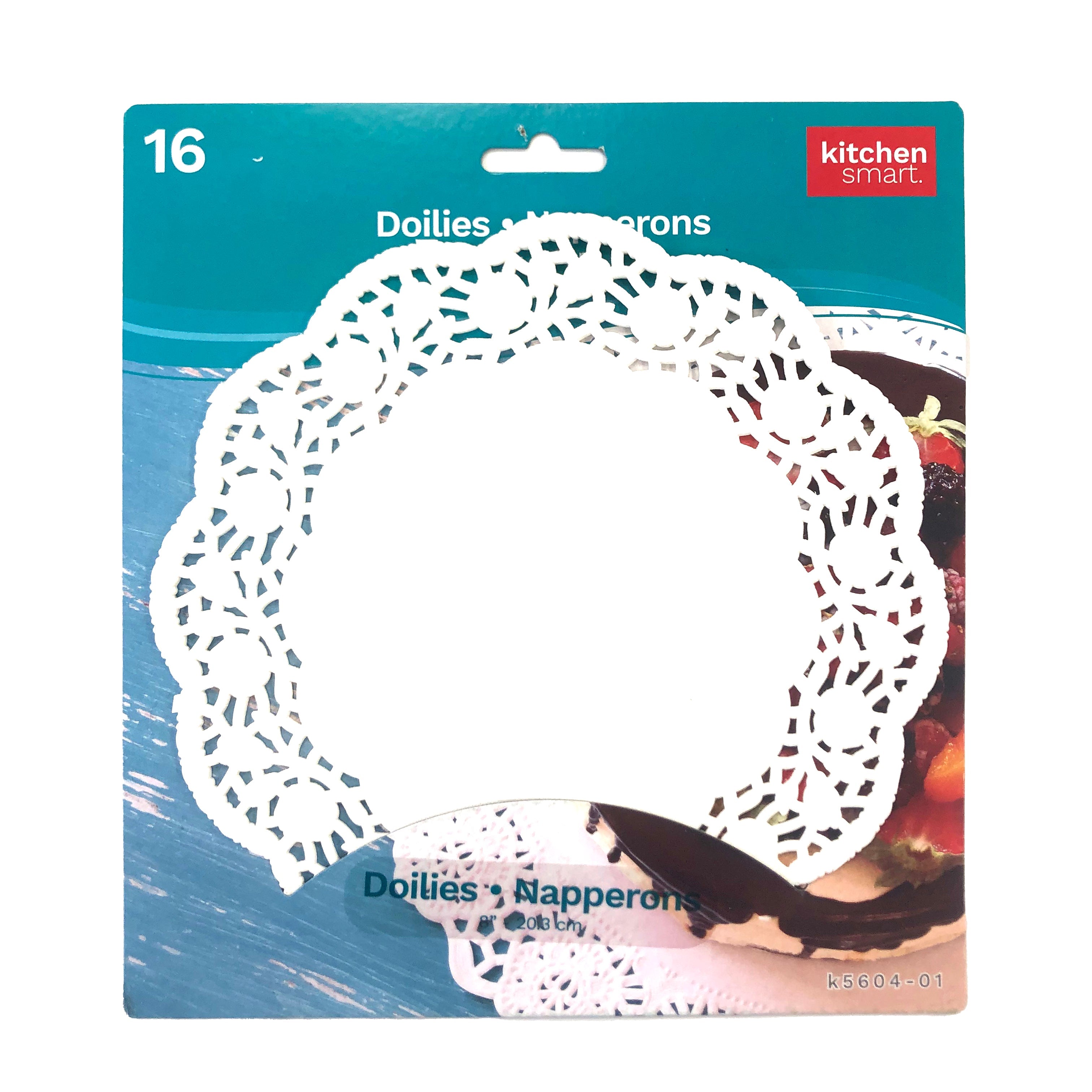 Kitchen Smart 16 White Paper Dollies 8in