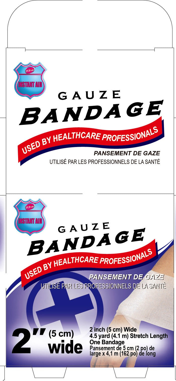 First Aid Gauze Bandage 2x162in