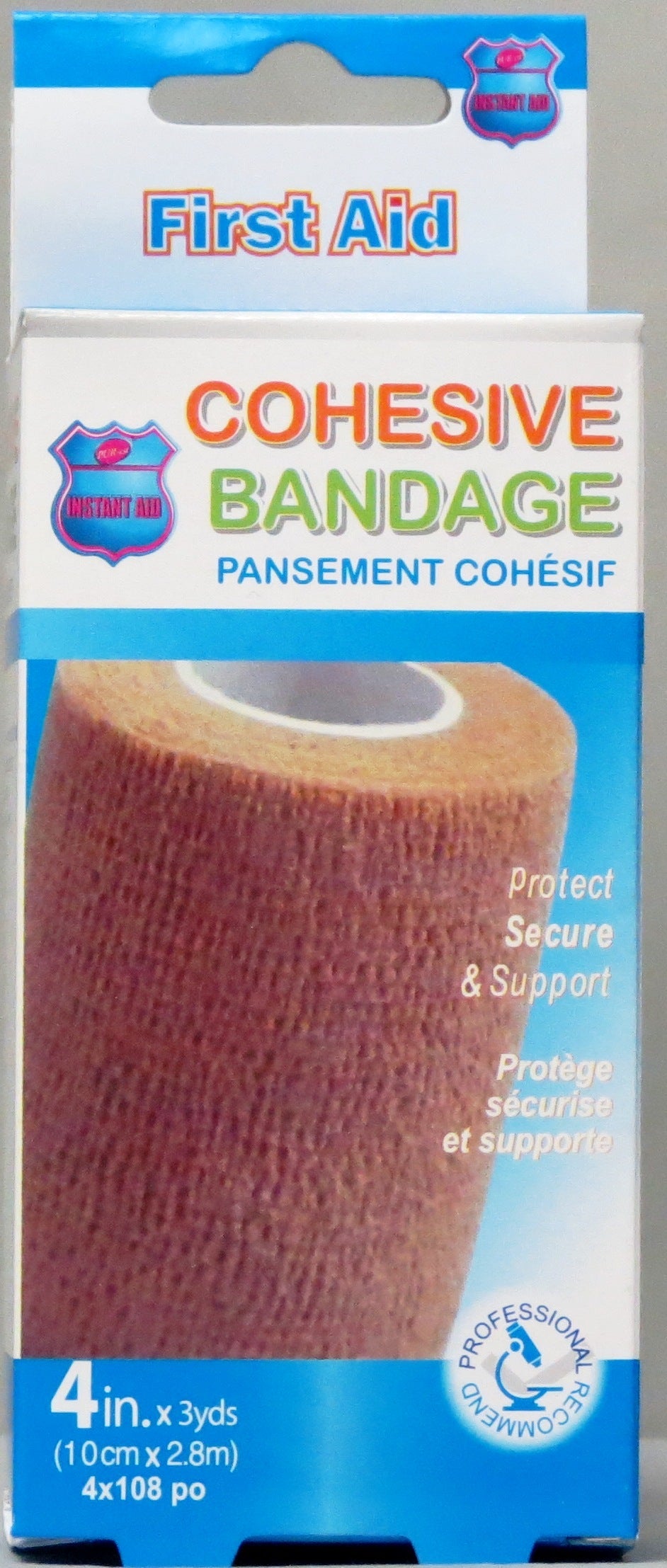 First Aid Stretchy and Breathable Cohesive Bandage 4x108in