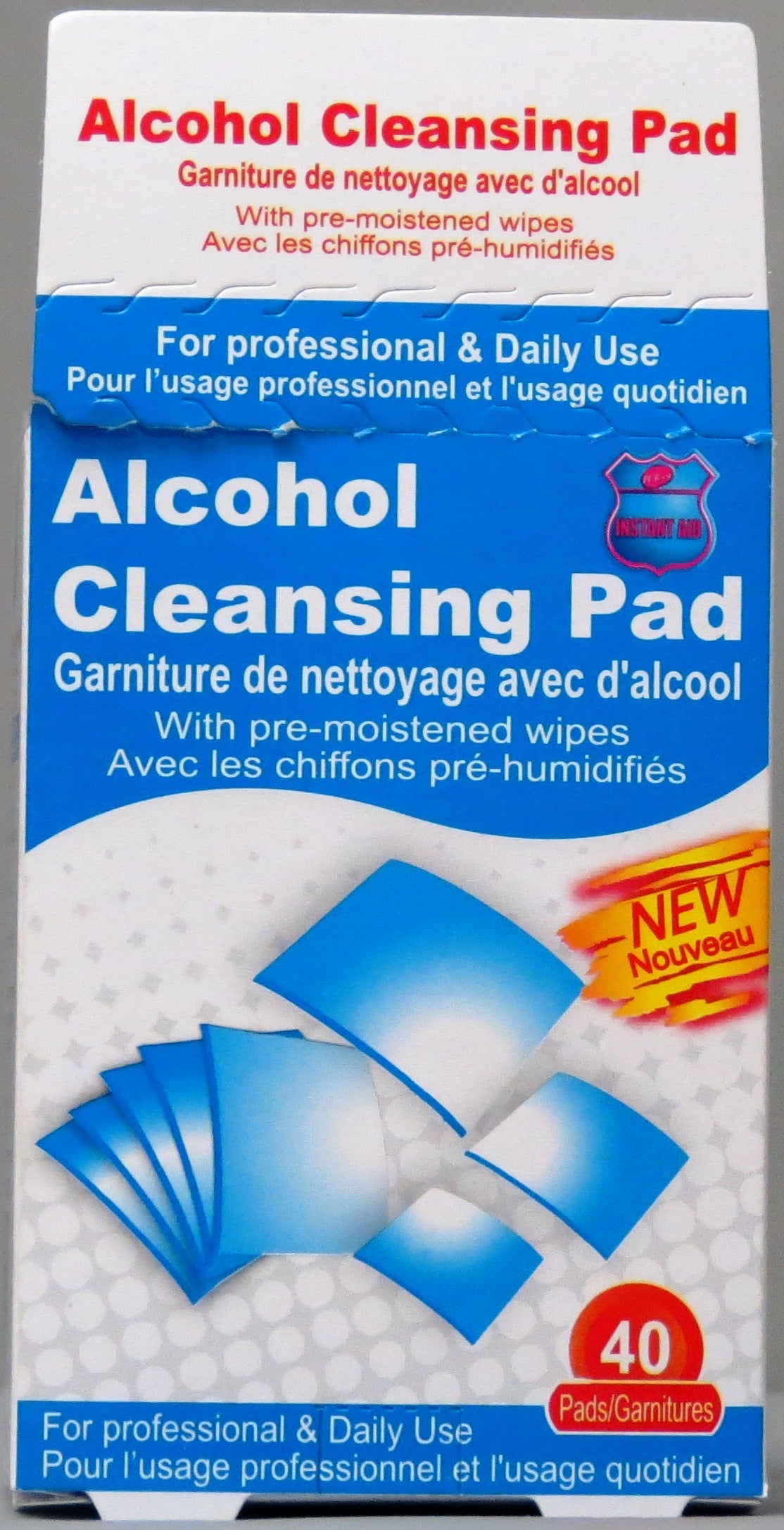 First Aid 40 Alcohol Pre-moistened Cleansing Pads
