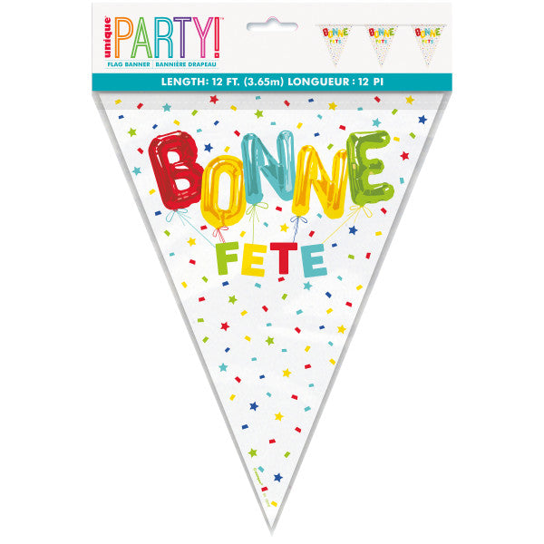 Bonne Fête Flag Banner 72in