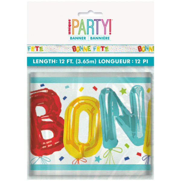 Bonne Fête Foil Banner 72in