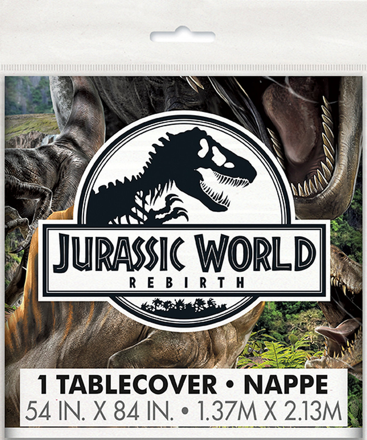 Jurassic Plastic Table Cover 54x84in