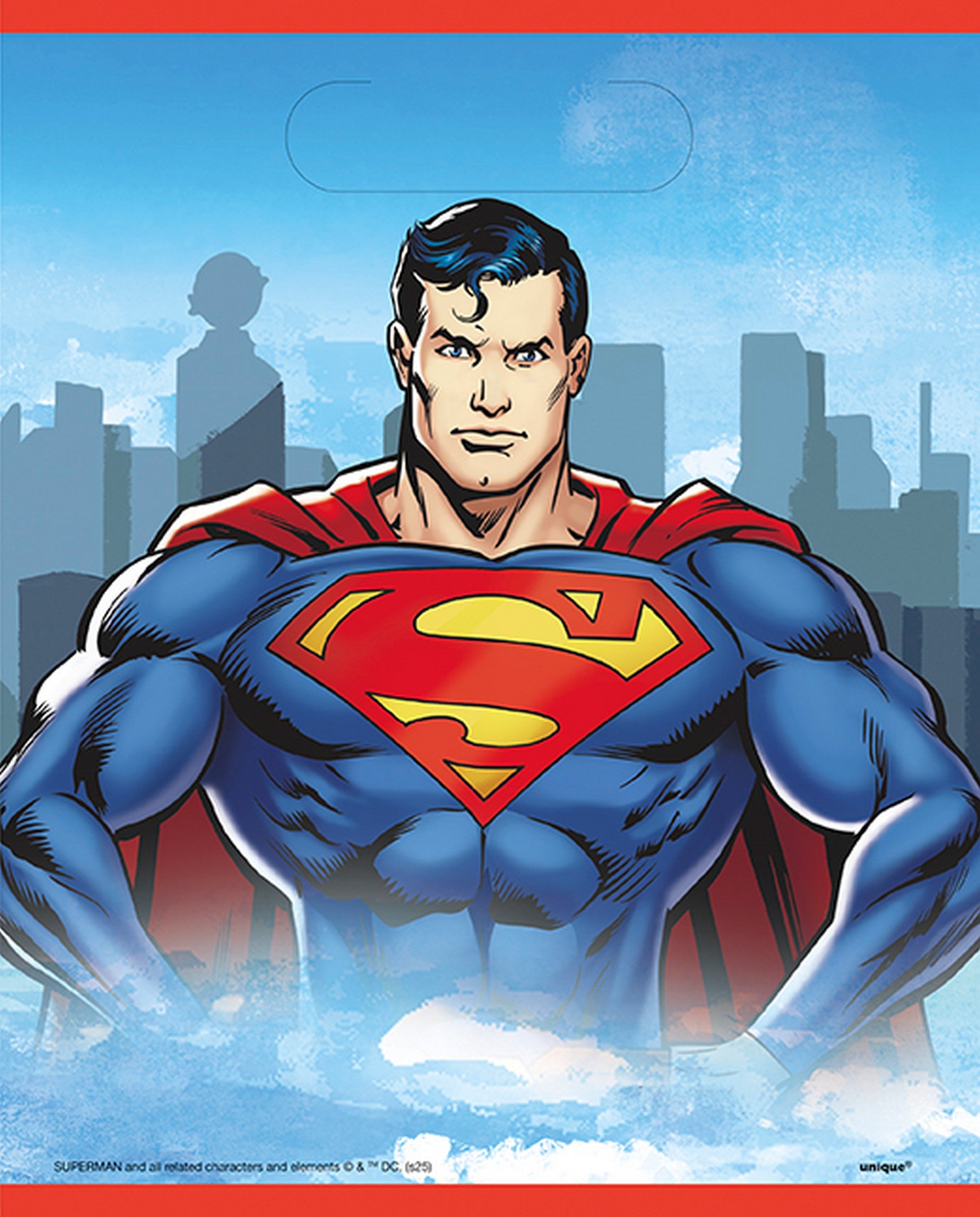 Sacs à butin Superman 8 en plastique 7,25 x 9 po