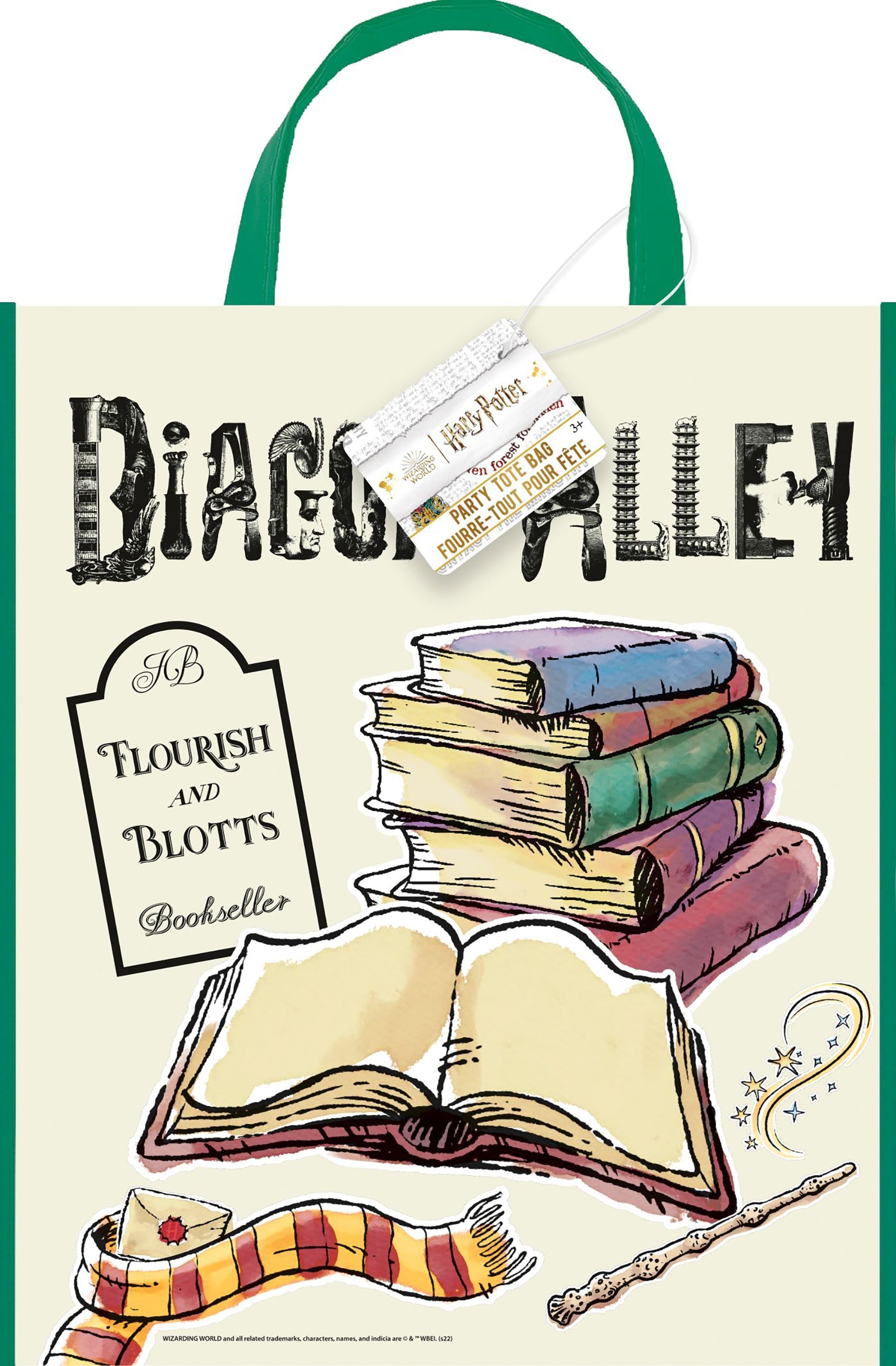 Harry Potter Plastic Tote Bag 13x11in