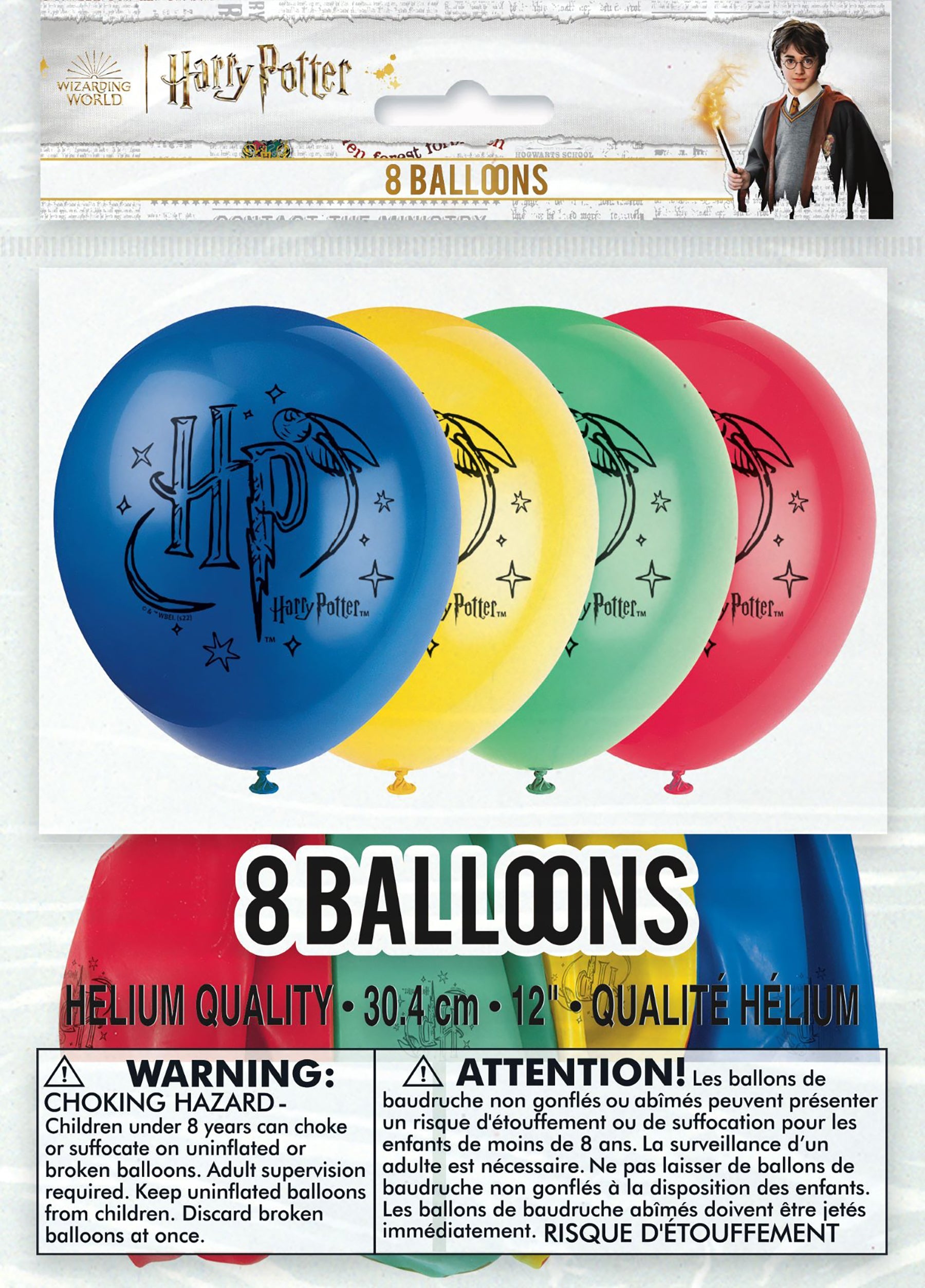 Harry Potter 8 Printed Latex Balloons 12in