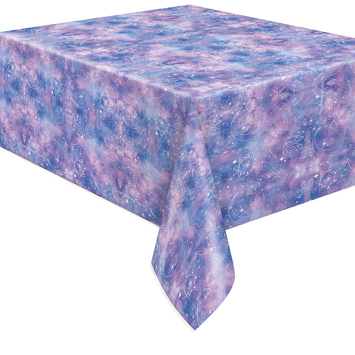 Purple Galaxy Plastic Tablecover 54x84in