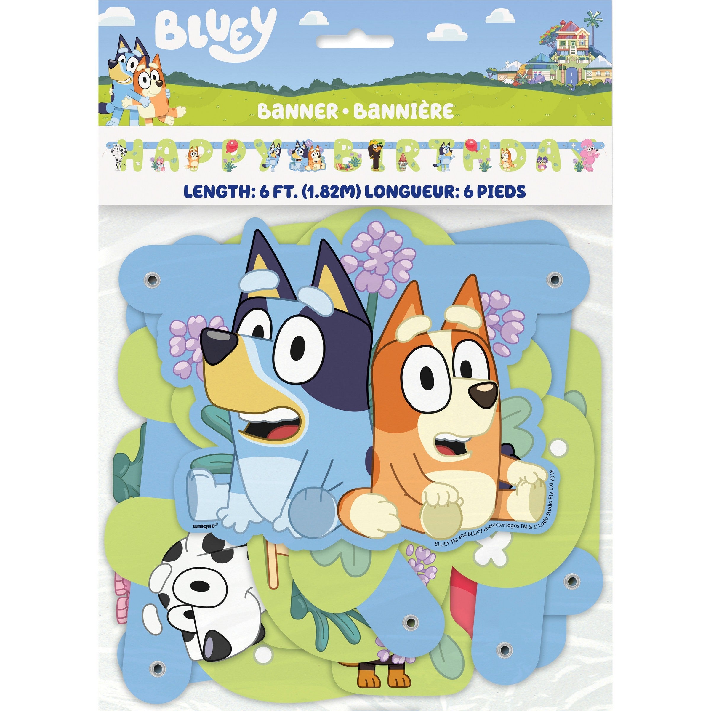 Bluey Jointed Paper Banner 72in
