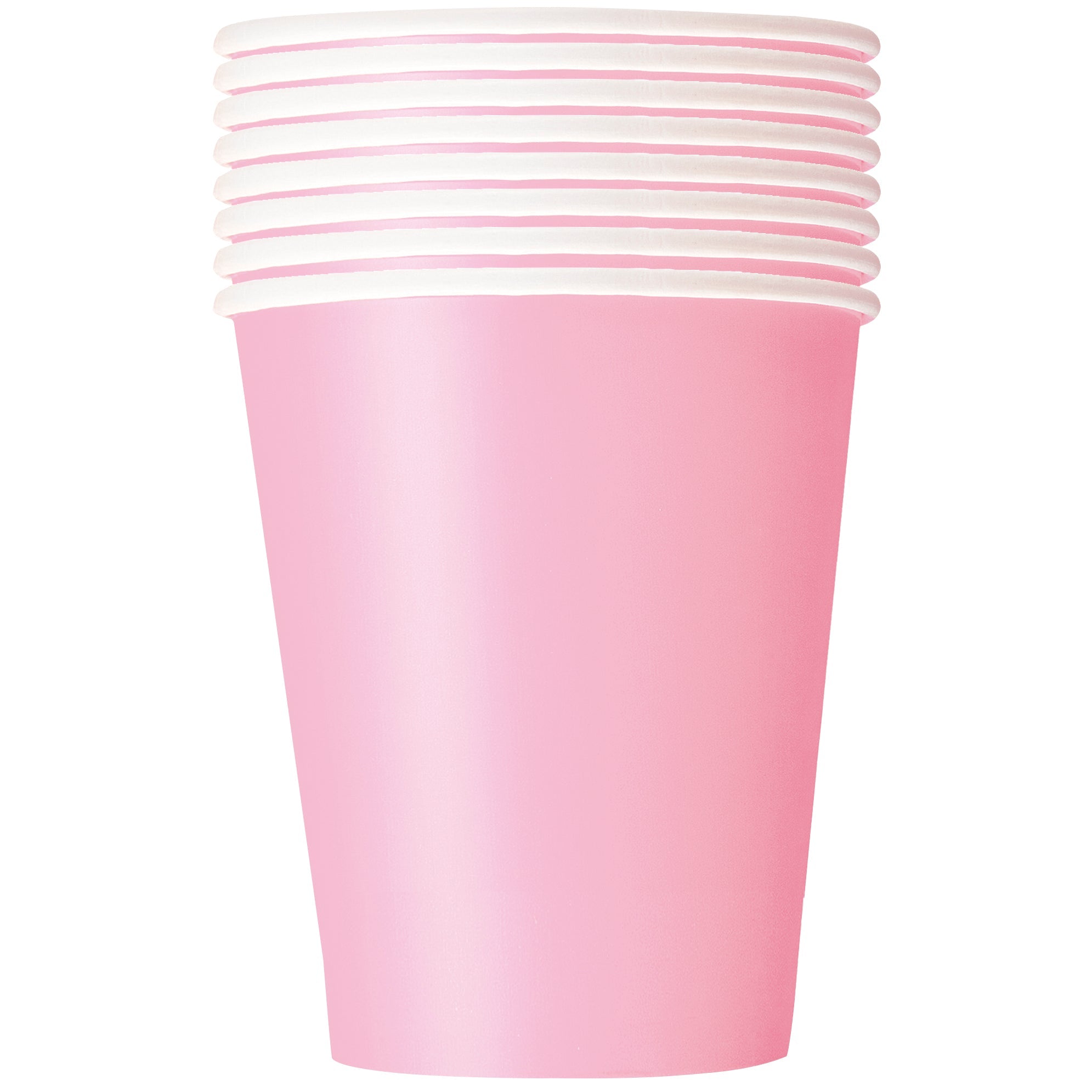 8 Lovely Pink Paper Cups 9oz