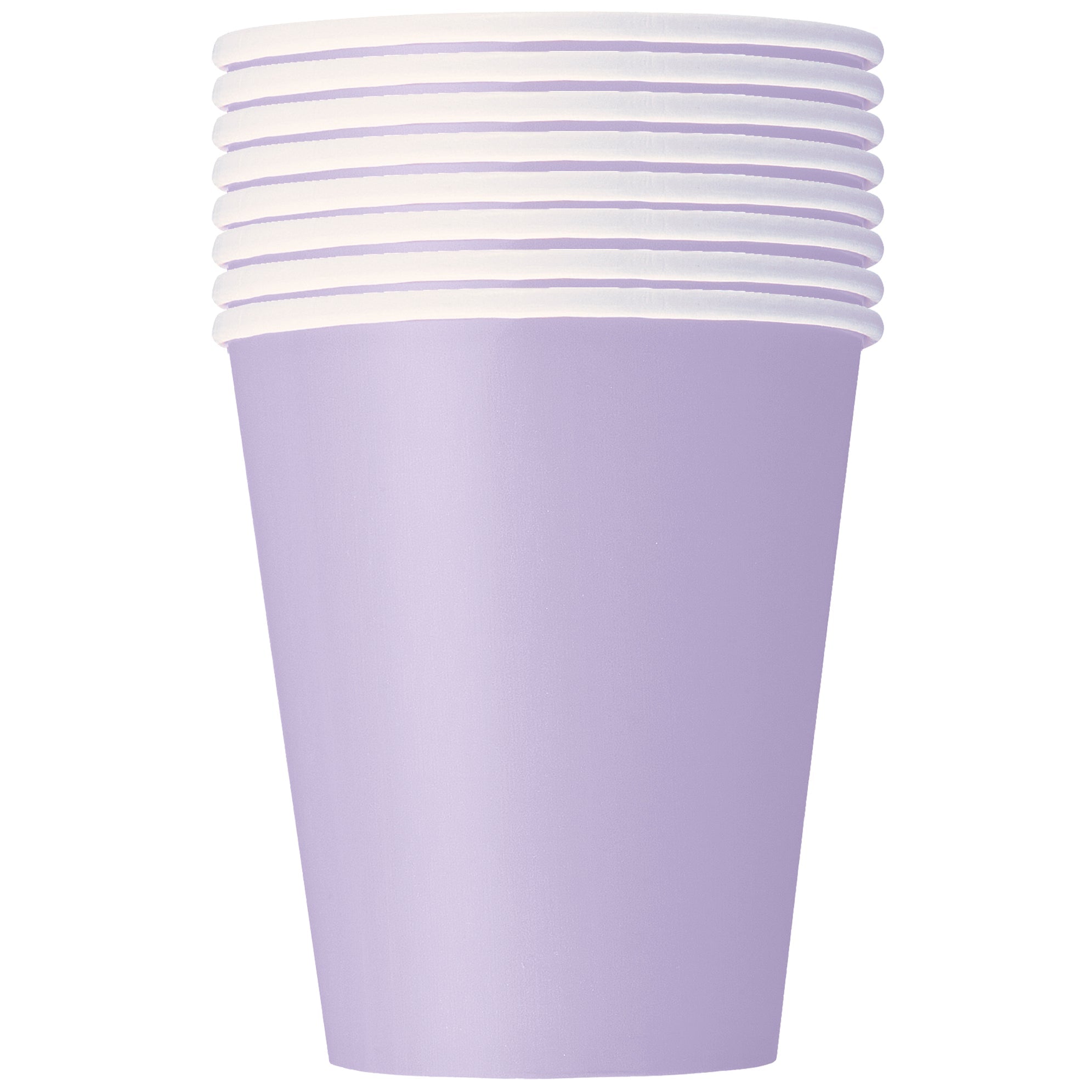 8 Lavender Paper Cups 9oz