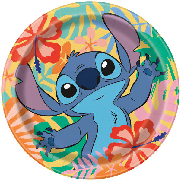 Stitch 8 Round Paper Plates 9in