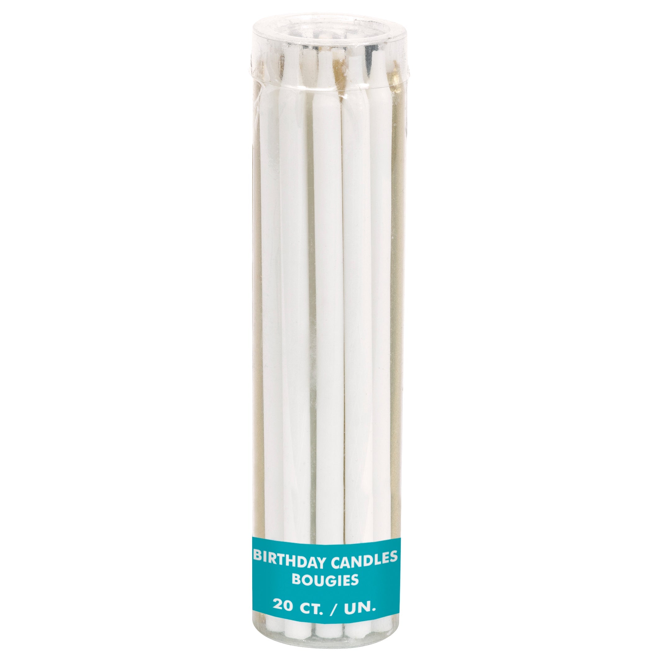 Black, White and Gold Birthday Candles 20pcs 5in