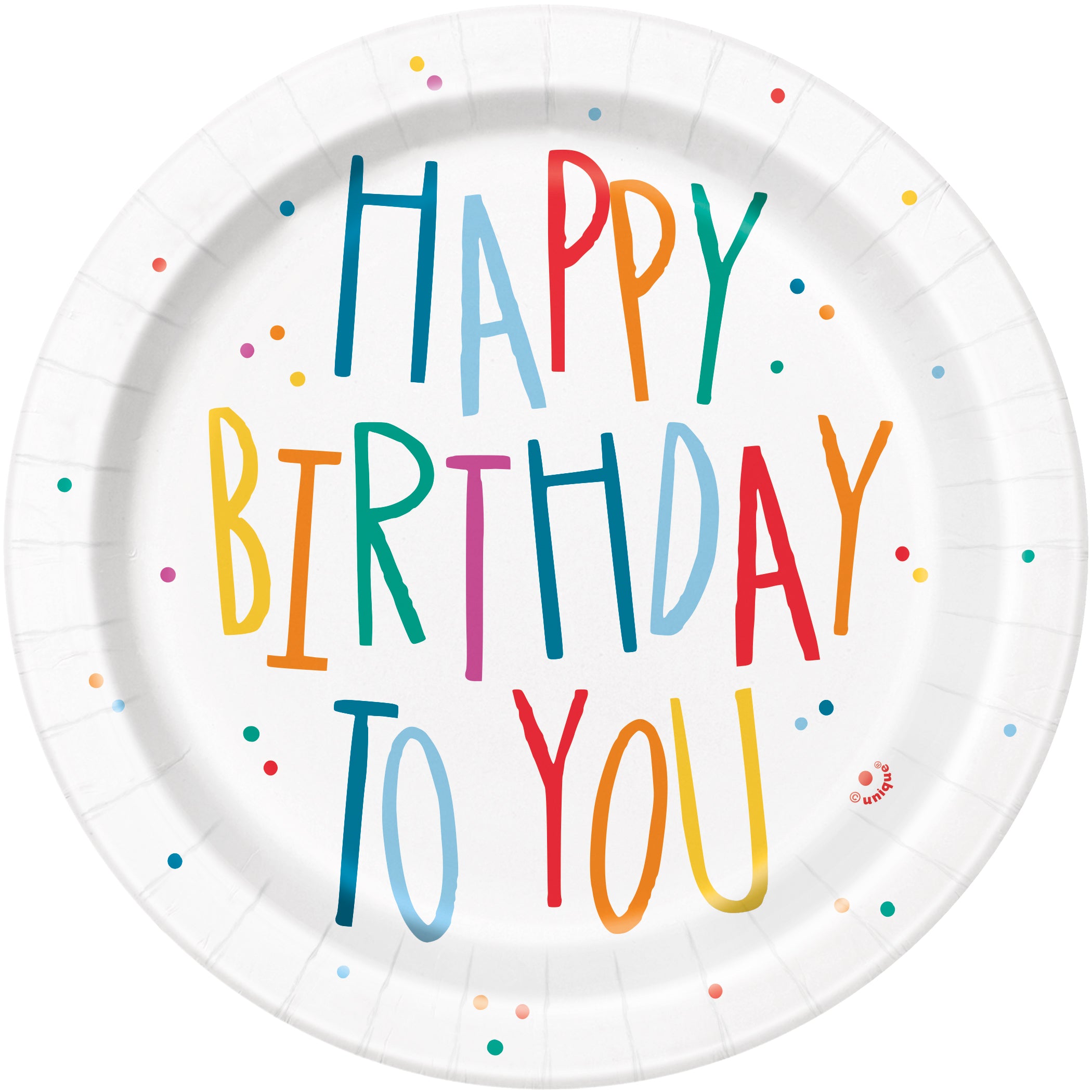 Birthday Mayhem 8 Round Paper Plates 7in
