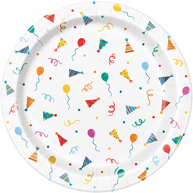 Birthday Mayhem 8 Round Paper Plates 9in