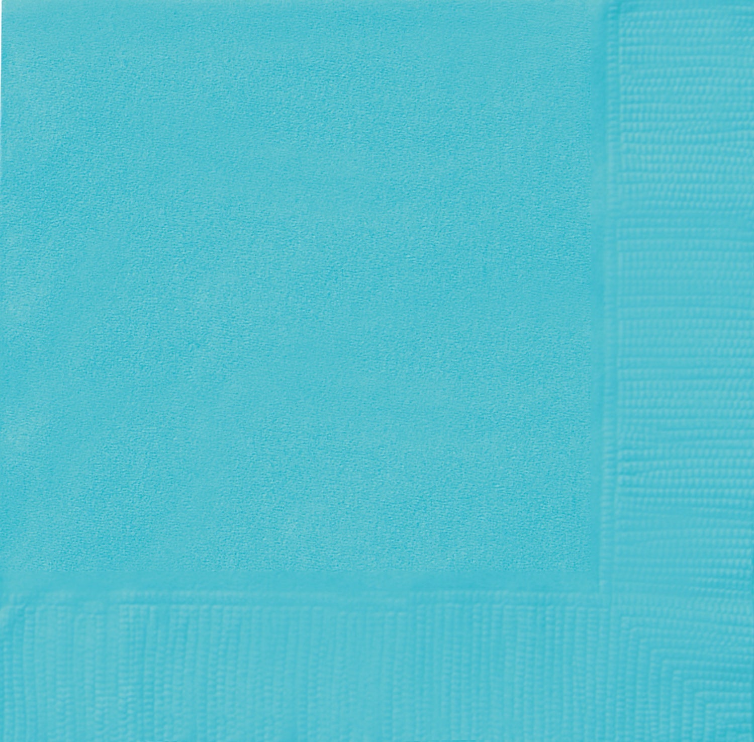 20 Terrific Teal Beverage Napkins - 2Ply 9.75x9.75in